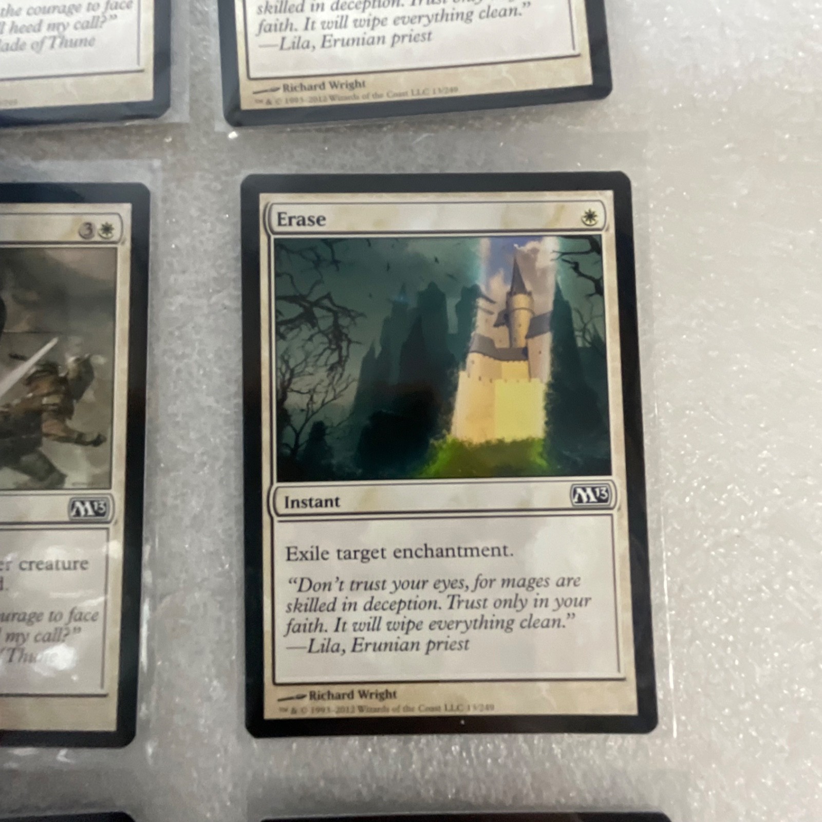 Magic the Gathering Lot of 20 White M13 Cards Divine Verdict Pacifism - Image 21