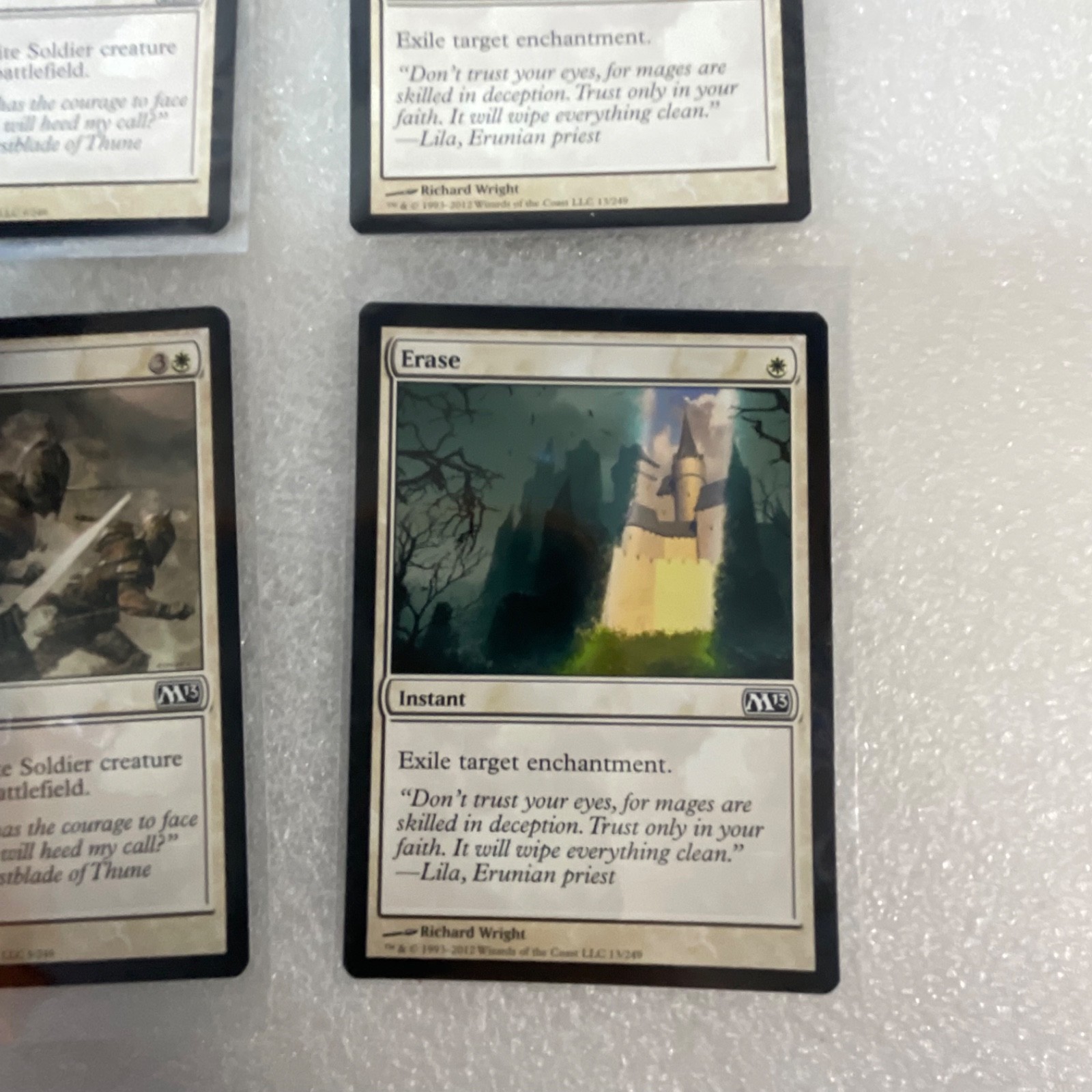 Magic the Gathering Lot of 20 White M13 Cards Divine Verdict Pacifism - Image 22