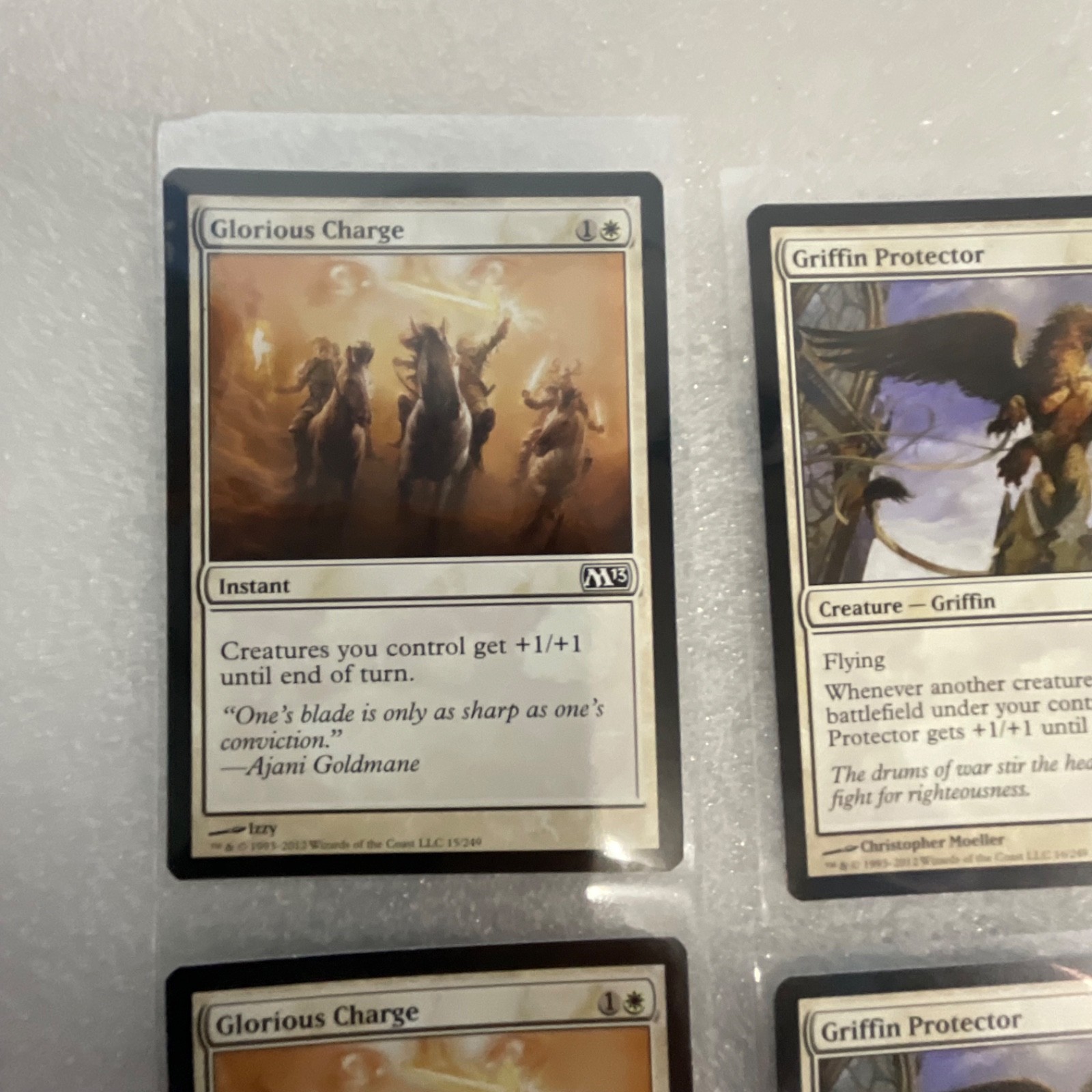 Magic the Gathering Lot of 20 White M13 Pacifism Guardian Lions - Image 2