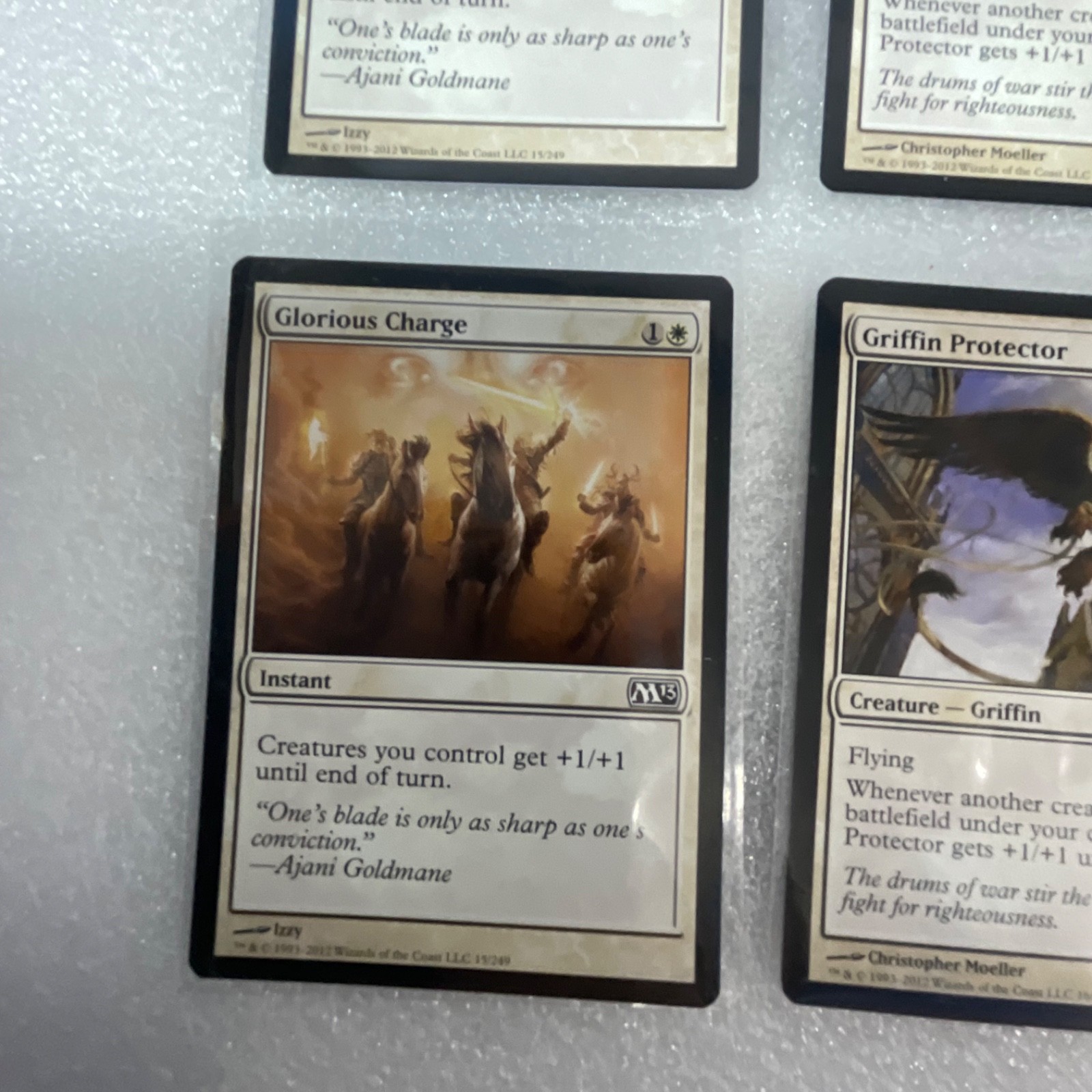 Magic the Gathering Lot of 20 White M13 Pacifism Guardian Lions - Image 5