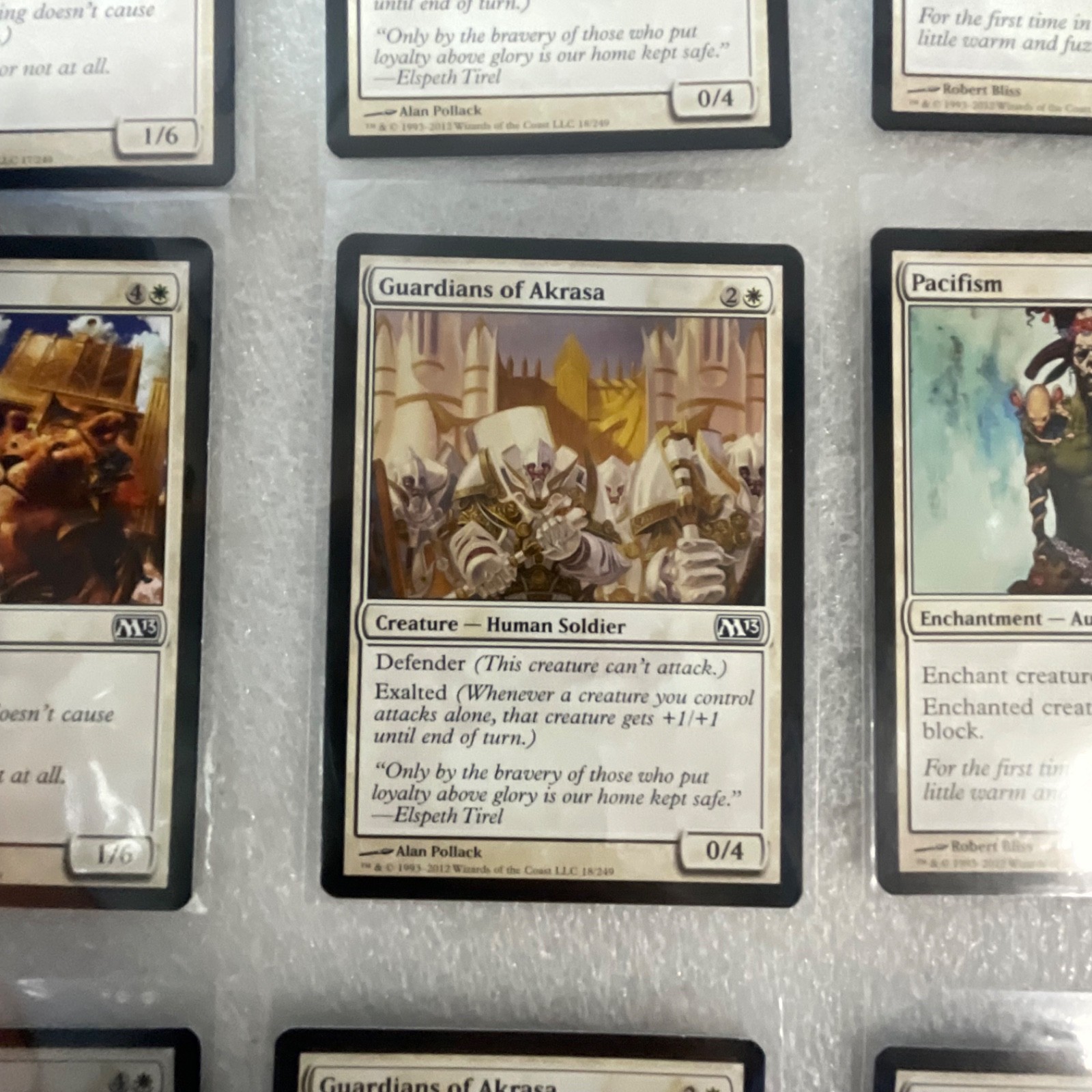 Magic the Gathering Lot of 20 White M13 Pacifism Guardian Lions - Image 15