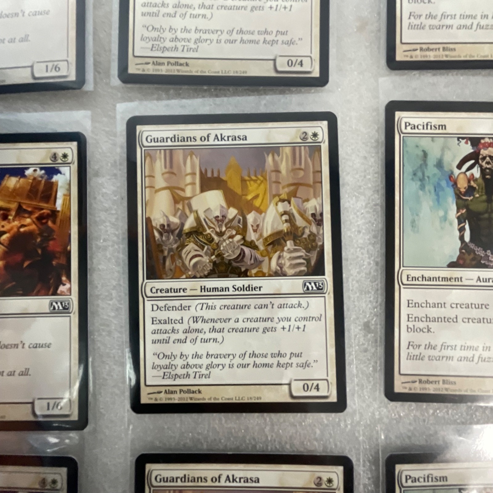Magic the Gathering Lot of 20 White M13 Pacifism Guardian Lions - Image 16