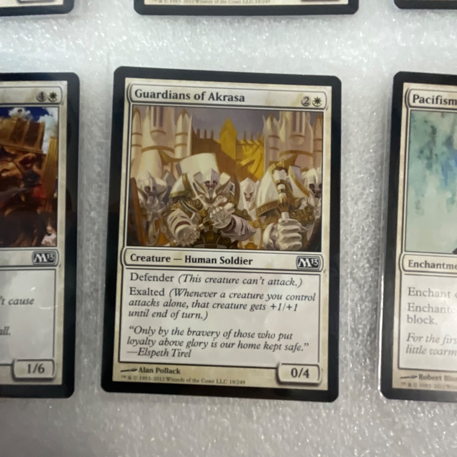 Magic the Gathering Lot of 20 White M13 Pacifism Guardian Lions - Image 14