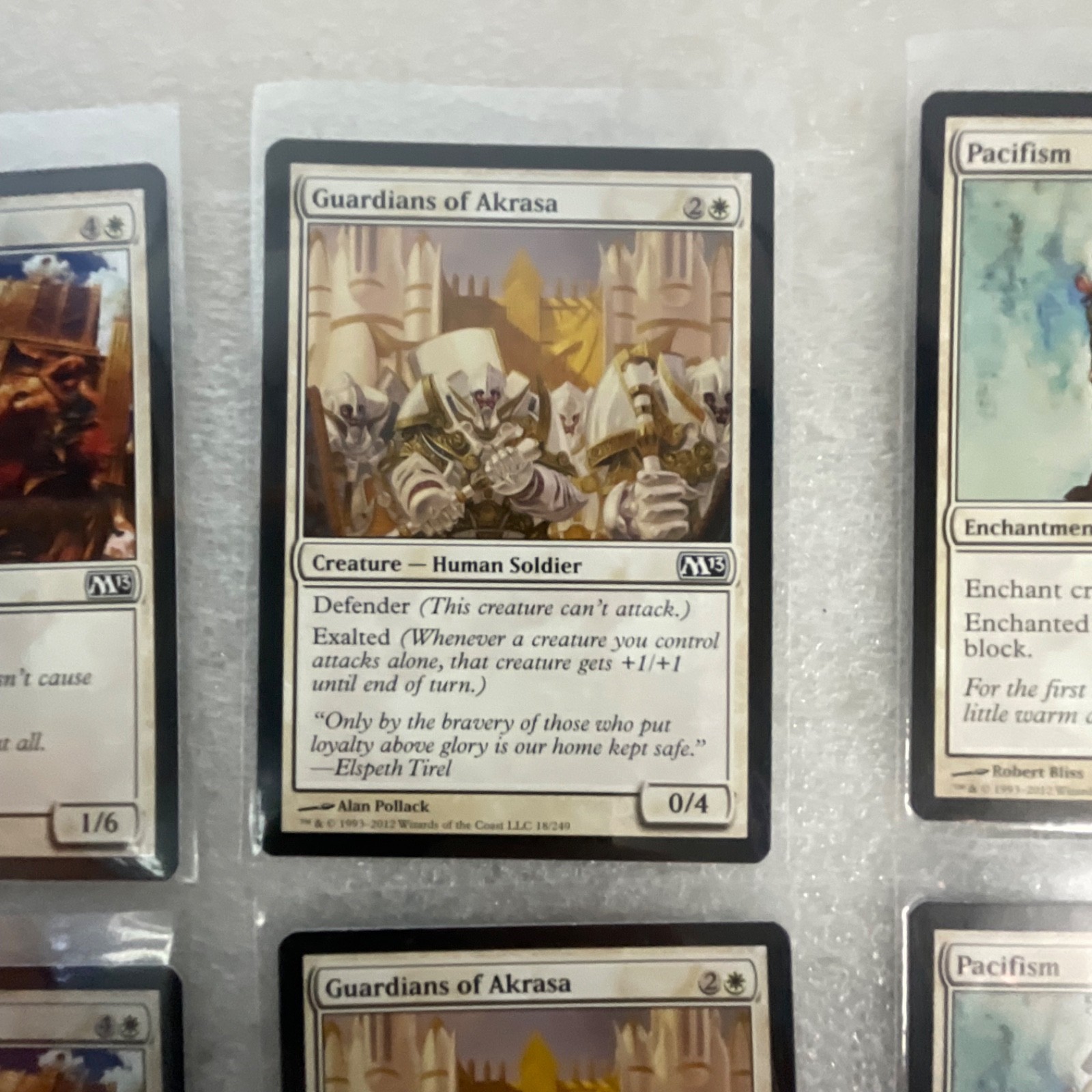 Magic the Gathering Lot of 20 White M13 Pacifism Guardian Lions - Image 17