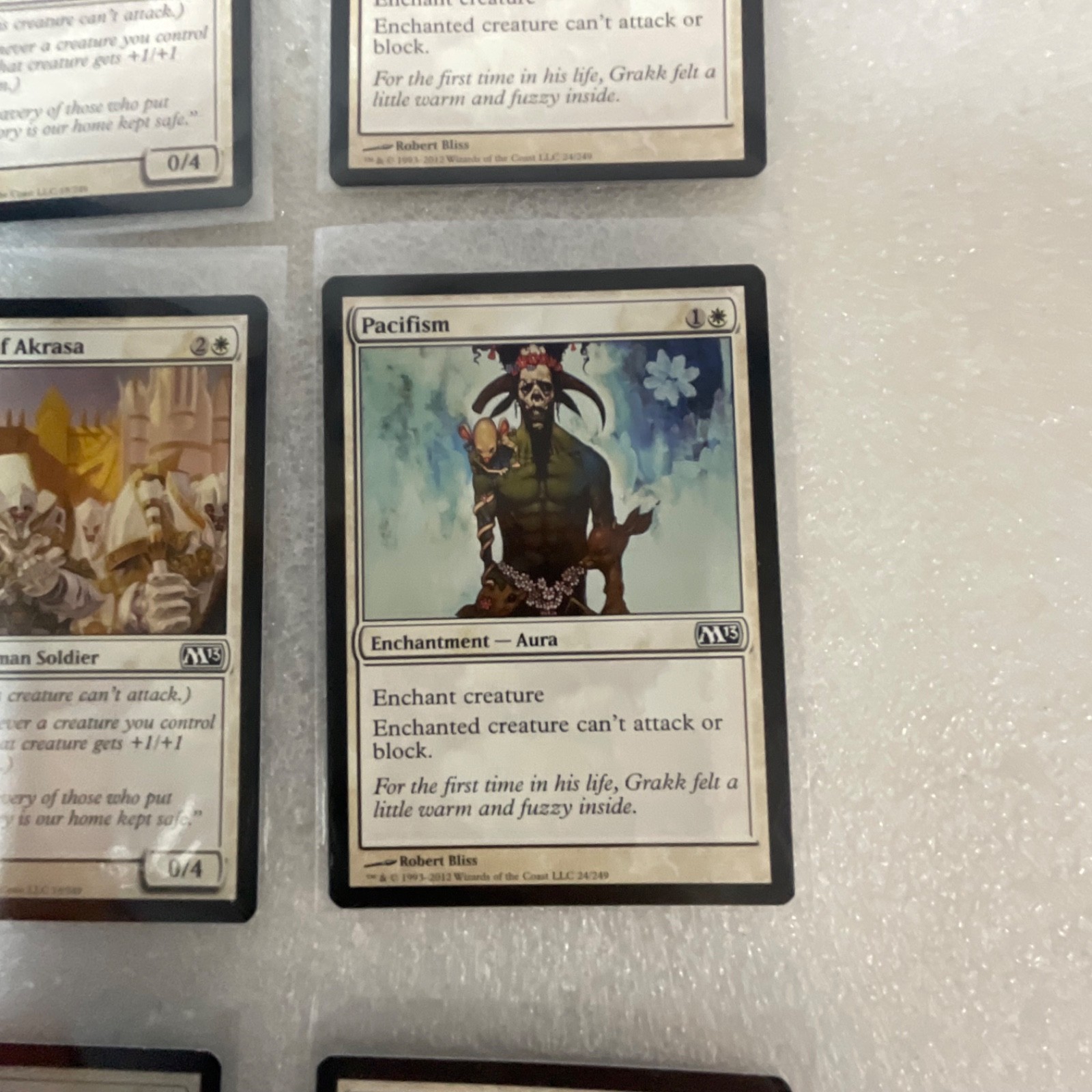 Magic the Gathering Lot of 20 White M13 Pacifism Guardian Lions - Image 20