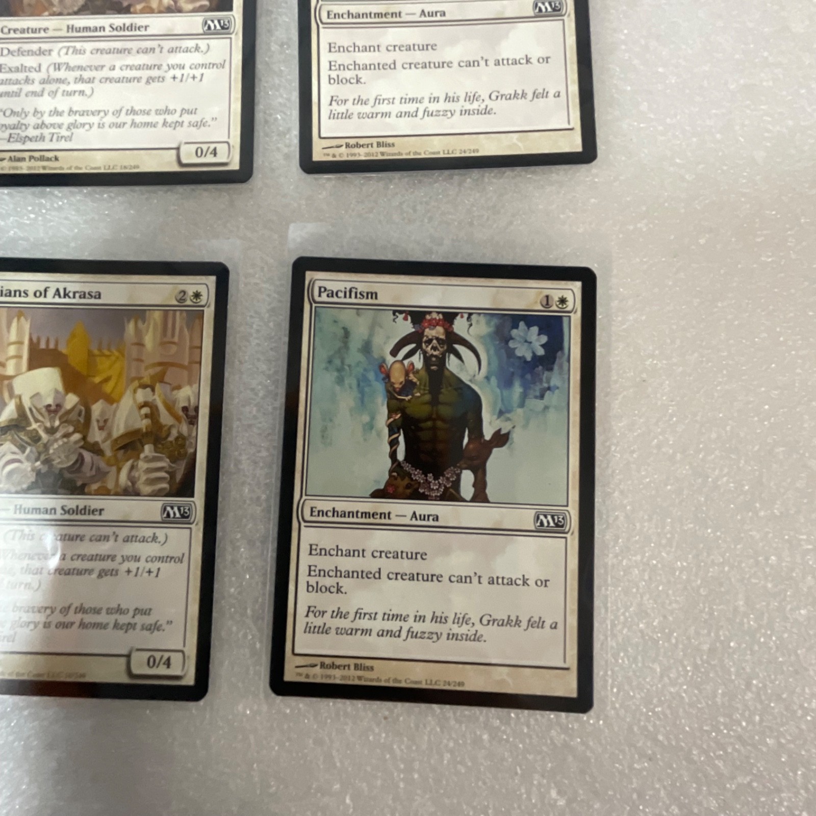 Magic the Gathering Lot of 20 White M13 Pacifism Guardian Lions - Image 21