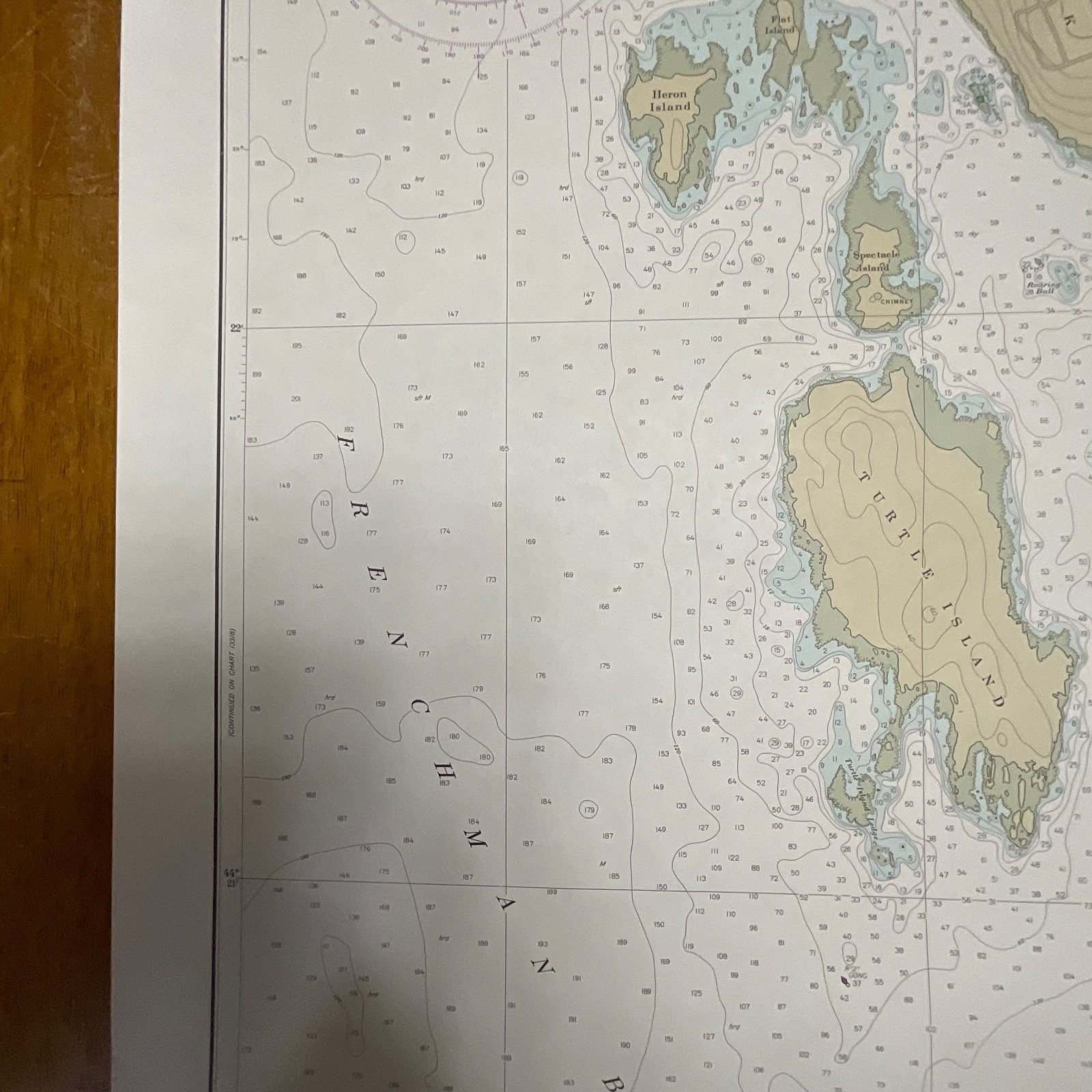 1985 NOAA Winter Harbor Maine Nautical Chart 31in x 25in Map 13322 - Image 9