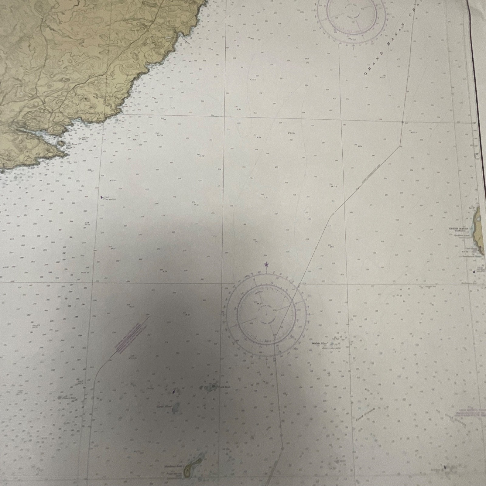 1984 NOAA Maine Chart 13327 West Quoddy Head to Cross Island 36in x 48in - Image 10