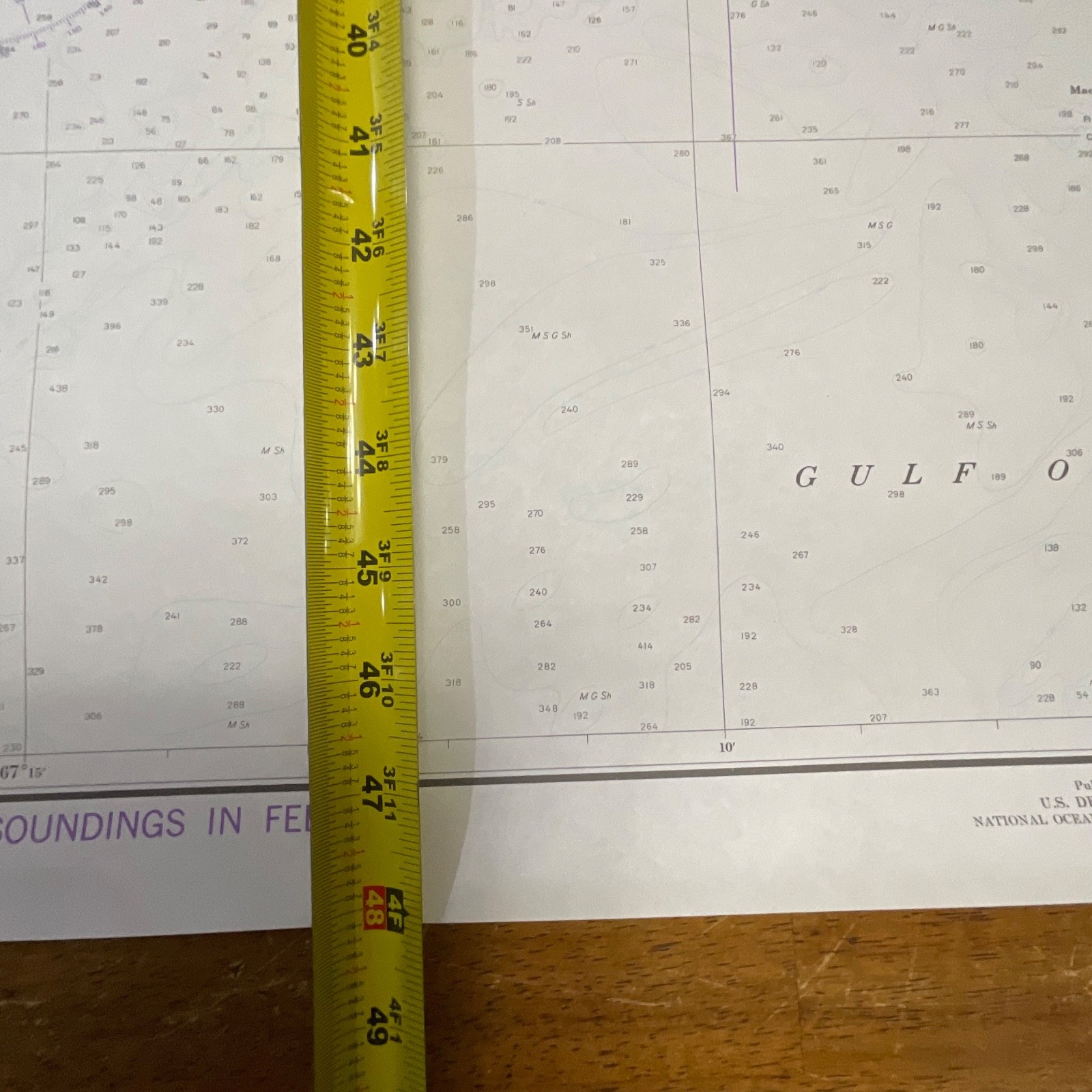 1984 NOAA Maine Chart 13327 West Quoddy Head to Cross Island 36in x 48in - Image 19