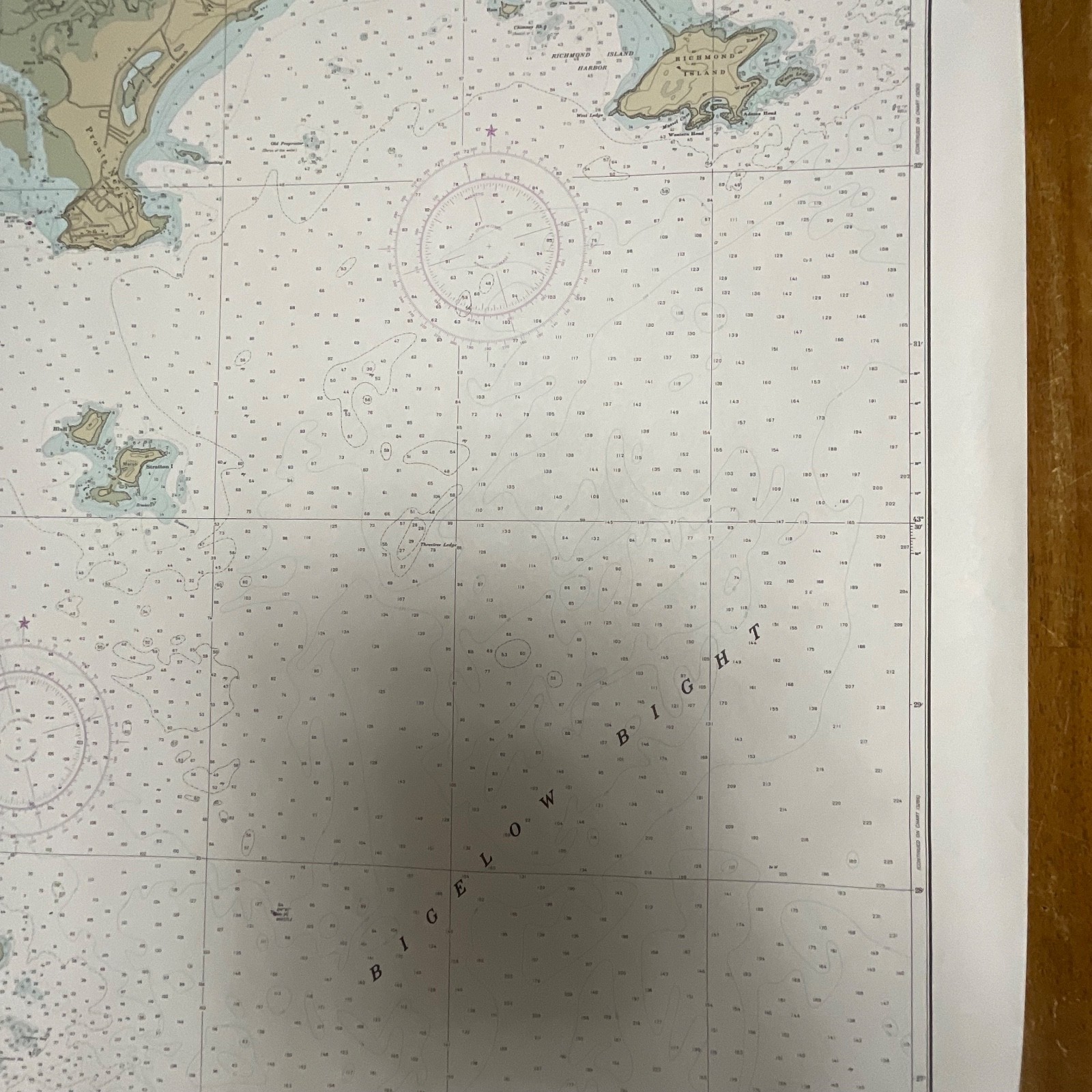1986 NOAA Chart 13287 Saco Bay Maine Map 33in x 48in Nautical - Image 6