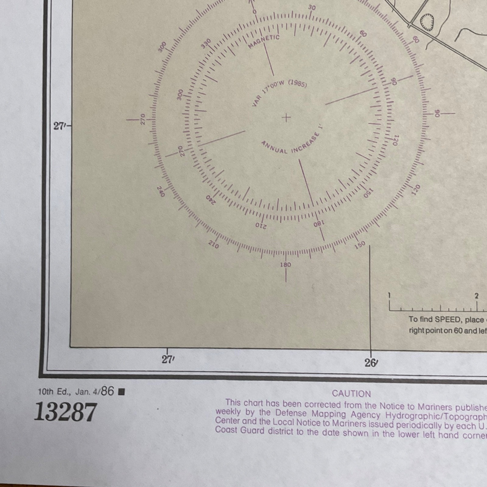 1986 NOAA Chart 13287 Saco Bay Maine Map 33in x 48in Nautical - Image 11