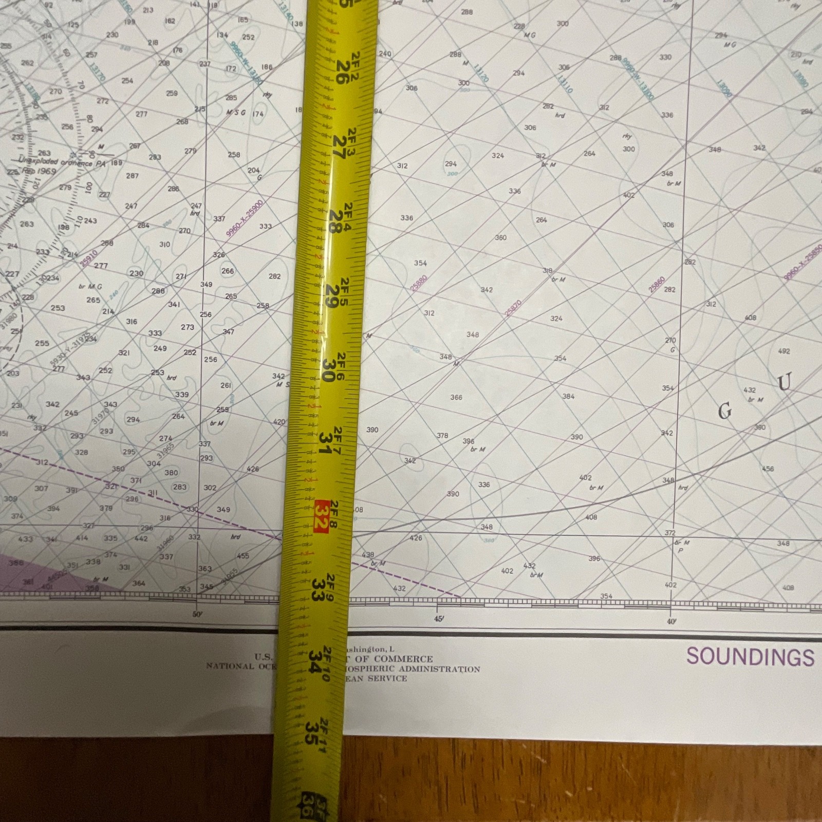 1985 NOAA Chart 13288 Monhegan Island to Cape Elizabeth Map 35in x 48in - Image 22