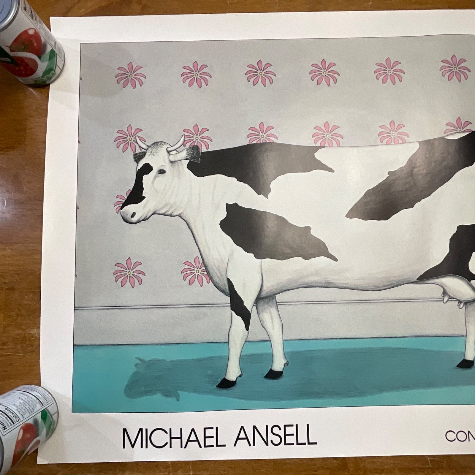 Michael Ansell Hand Signed Contented Cow Art Print 22in x 29in - Image 7