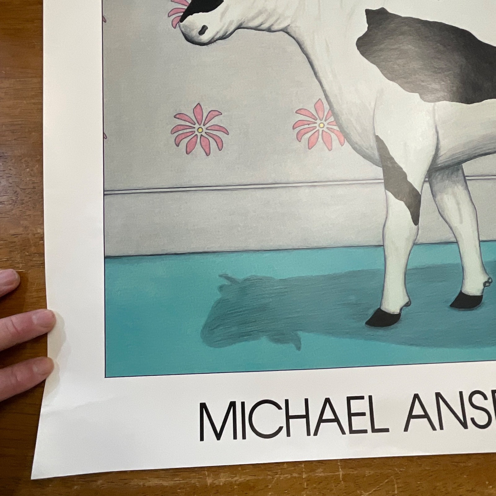 Michael Ansell Hand Signed Contented Cow Art Print 22in x 29in - Image 13