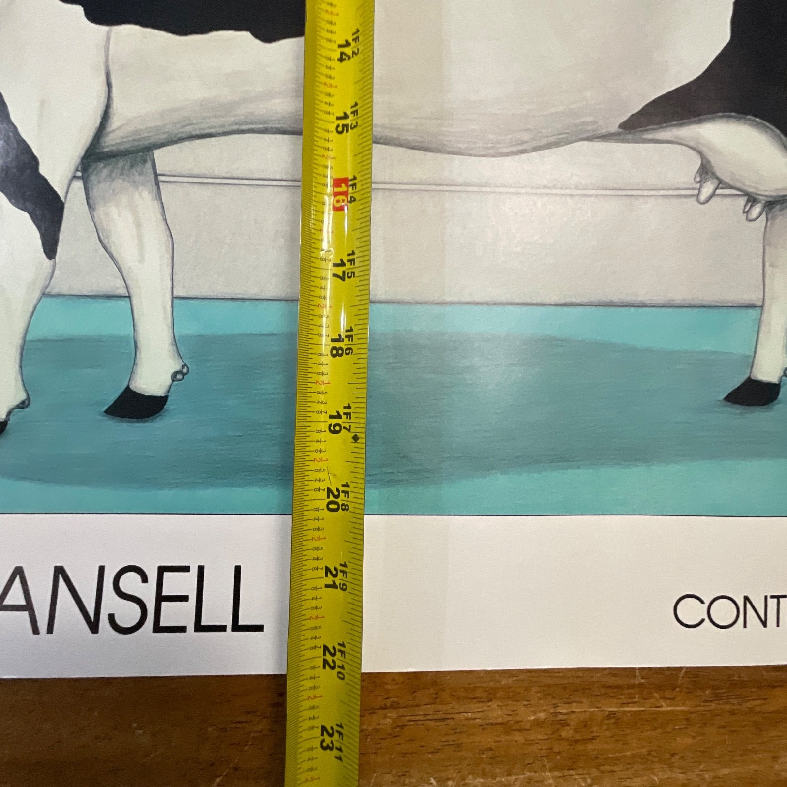 Michael Ansell Hand Signed Contented Cow Art Print 22in x 29in - Image 15