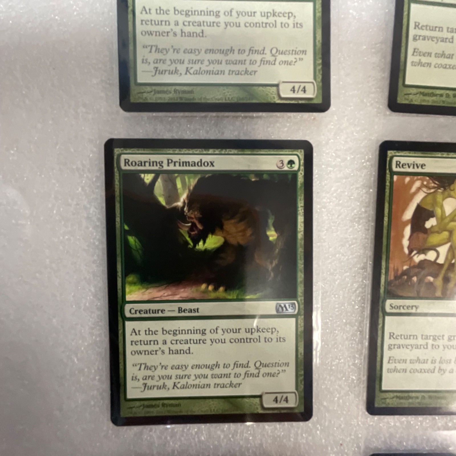 Magic the Gathering Lot of 20 Green M13 Roaring Primadox Titanic Growth - Image 4