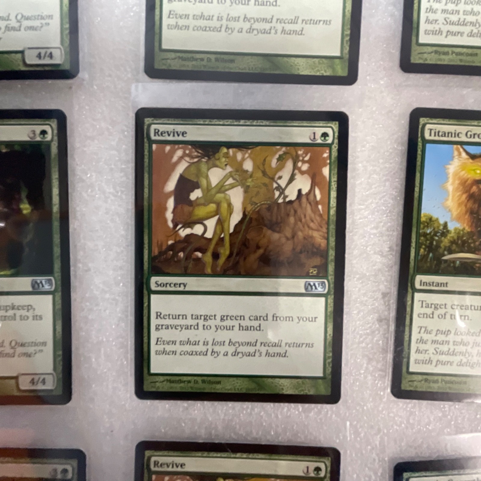 Magic the Gathering Lot of 20 Green M13 Roaring Primadox Titanic Growth - Image 7