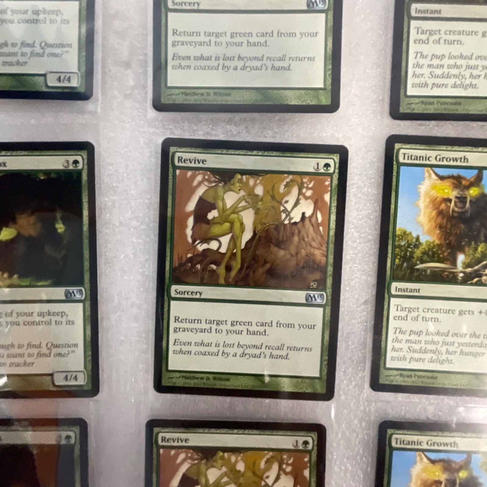 Magic the Gathering Lot of 20 Green M13 Roaring Primadox Titanic Growth - Image 8