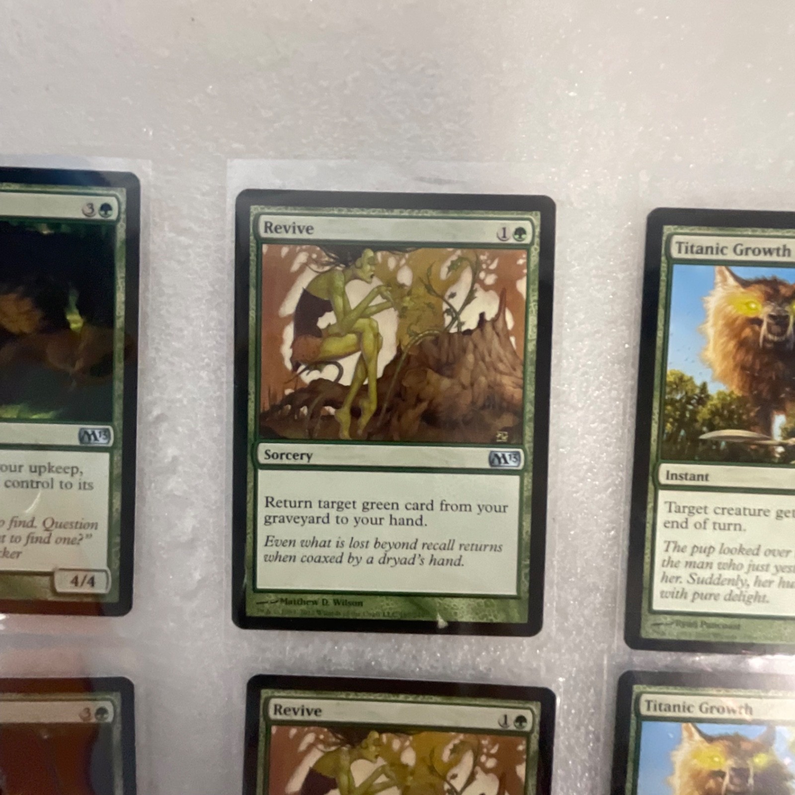 Magic the Gathering Lot of 20 Green M13 Roaring Primadox Titanic Growth - Image 9