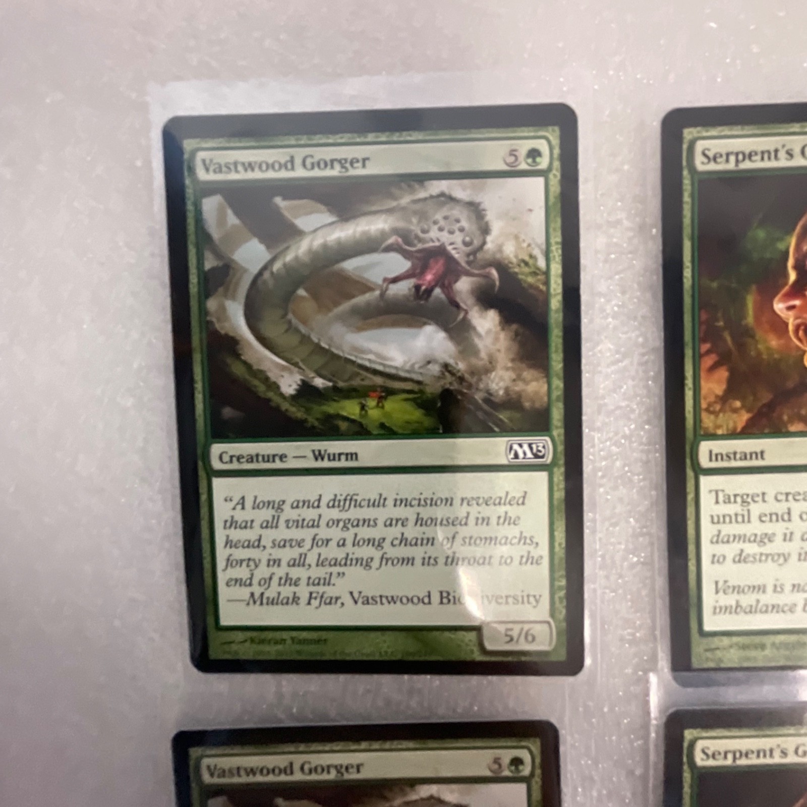 Magic the Gathering Lot of 20 Green M13 Vastwood Gorger Fungal Sprouting - Image 2