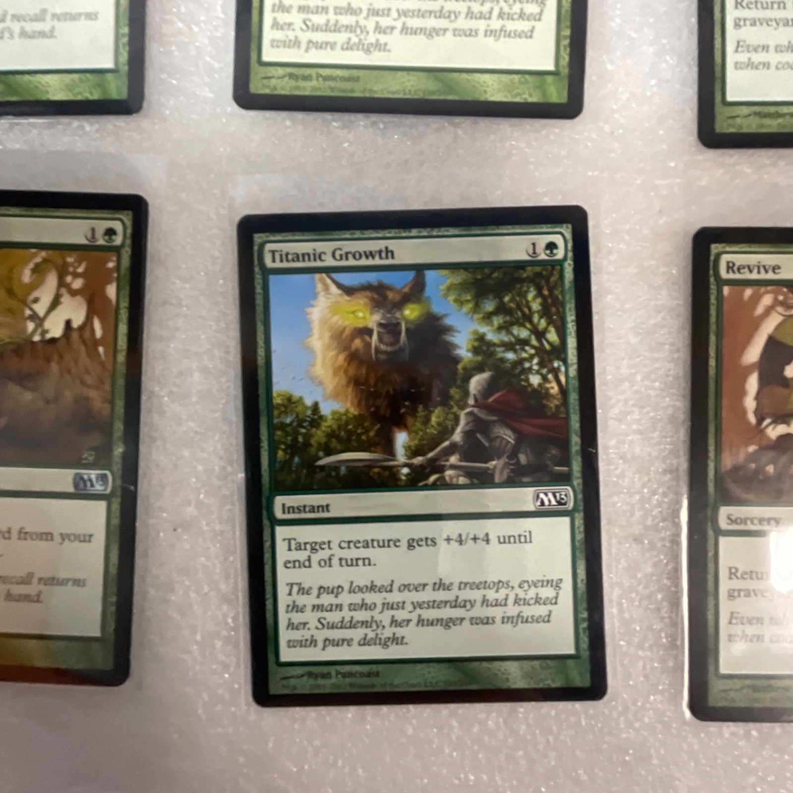 Magic the Gathering Lot of 20 Green M13 Roaring Primadox Titanic Growth - Image 13