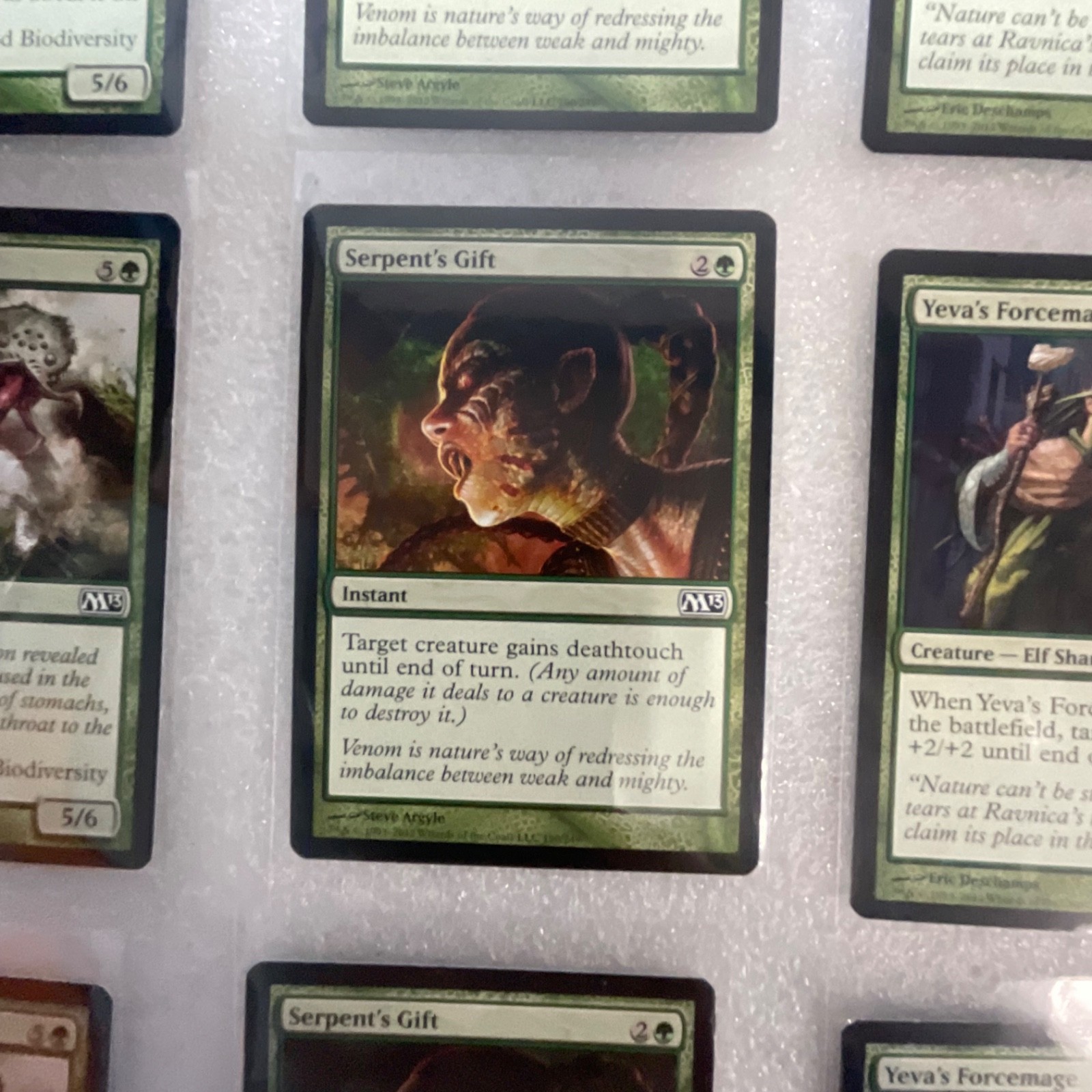 Magic the Gathering Lot of 20 Green M13 Vastwood Gorger Fungal Sprouting - Image 7