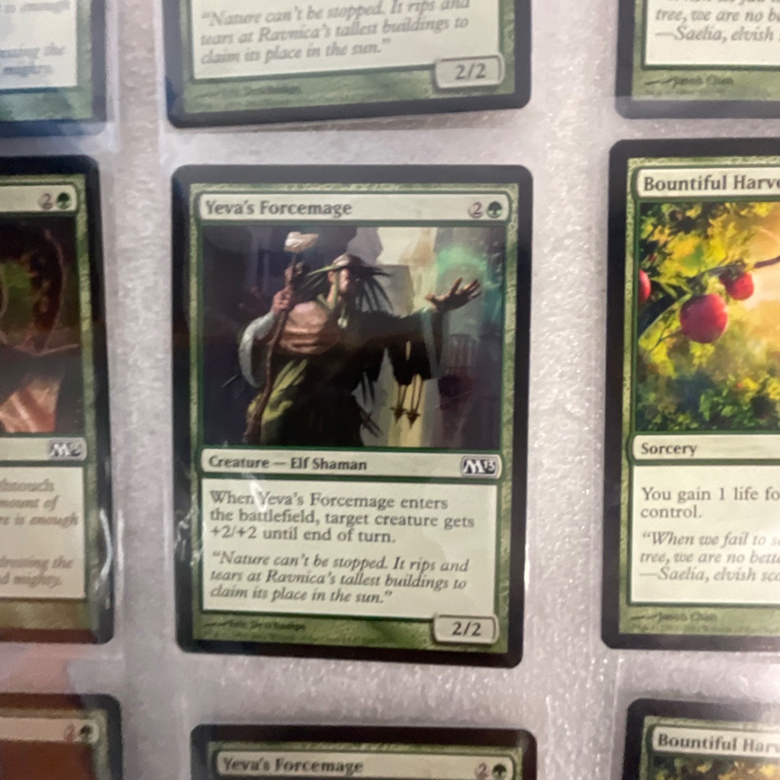 Magic the Gathering Lot of 20 Green M13 Vastwood Gorger Fungal Sprouting - Image 11