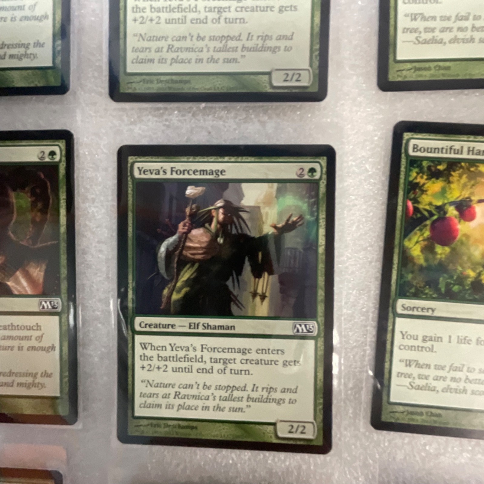 Magic the Gathering Lot of 20 Green M13 Vastwood Gorger Fungal Sprouting - Image 12