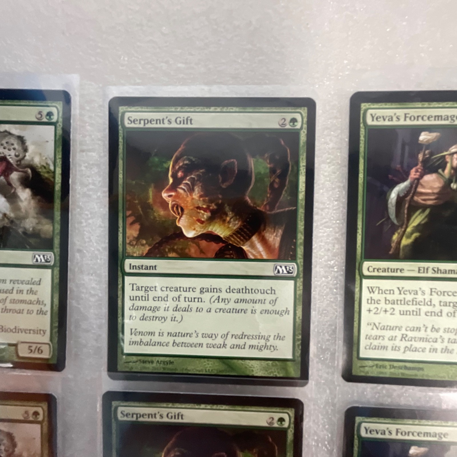 Magic the Gathering Lot of 20 Green M13 Vastwood Gorger Fungal Sprouting - Image 9