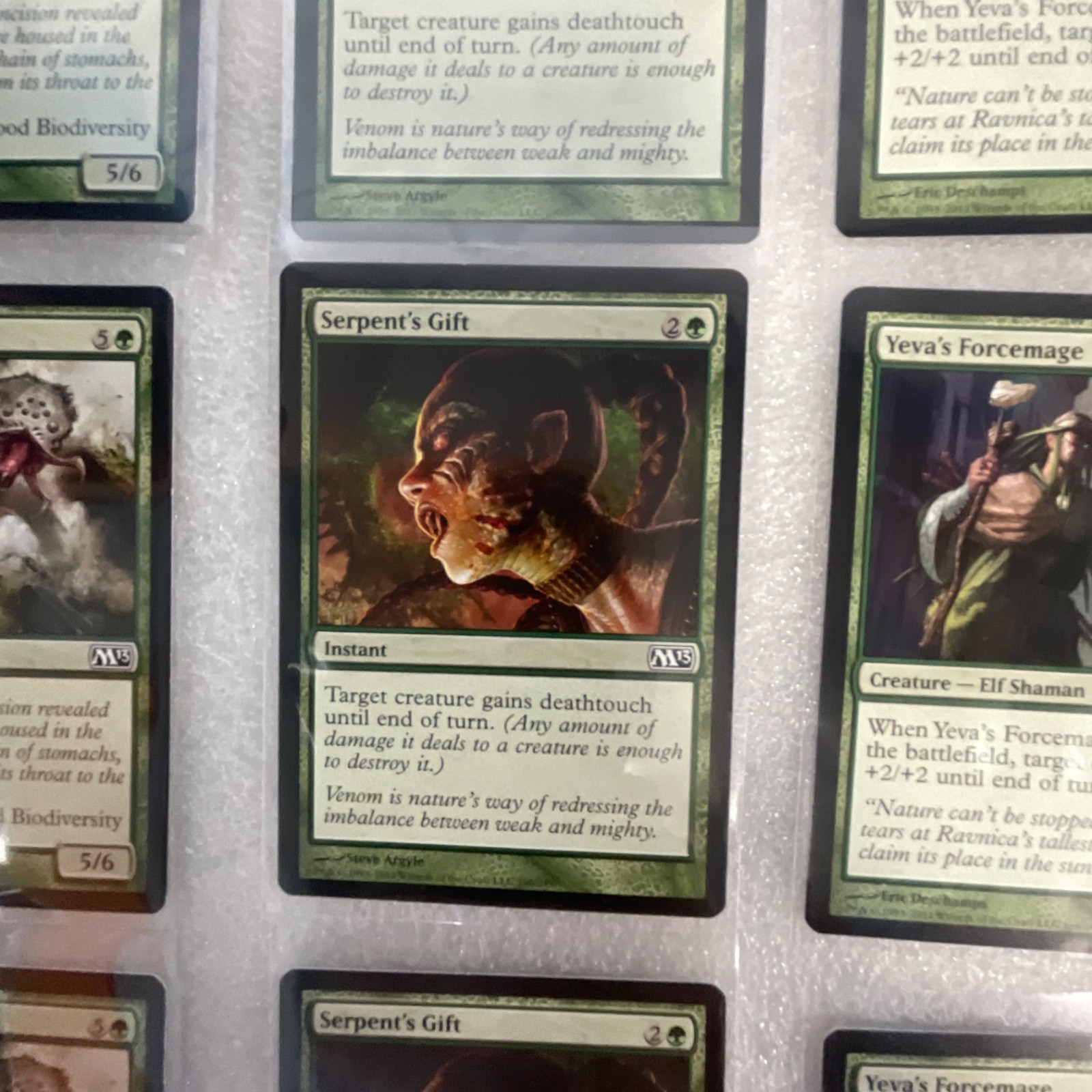 Magic the Gathering Lot of 20 Green M13 Vastwood Gorger Fungal Sprouting - Image 8
