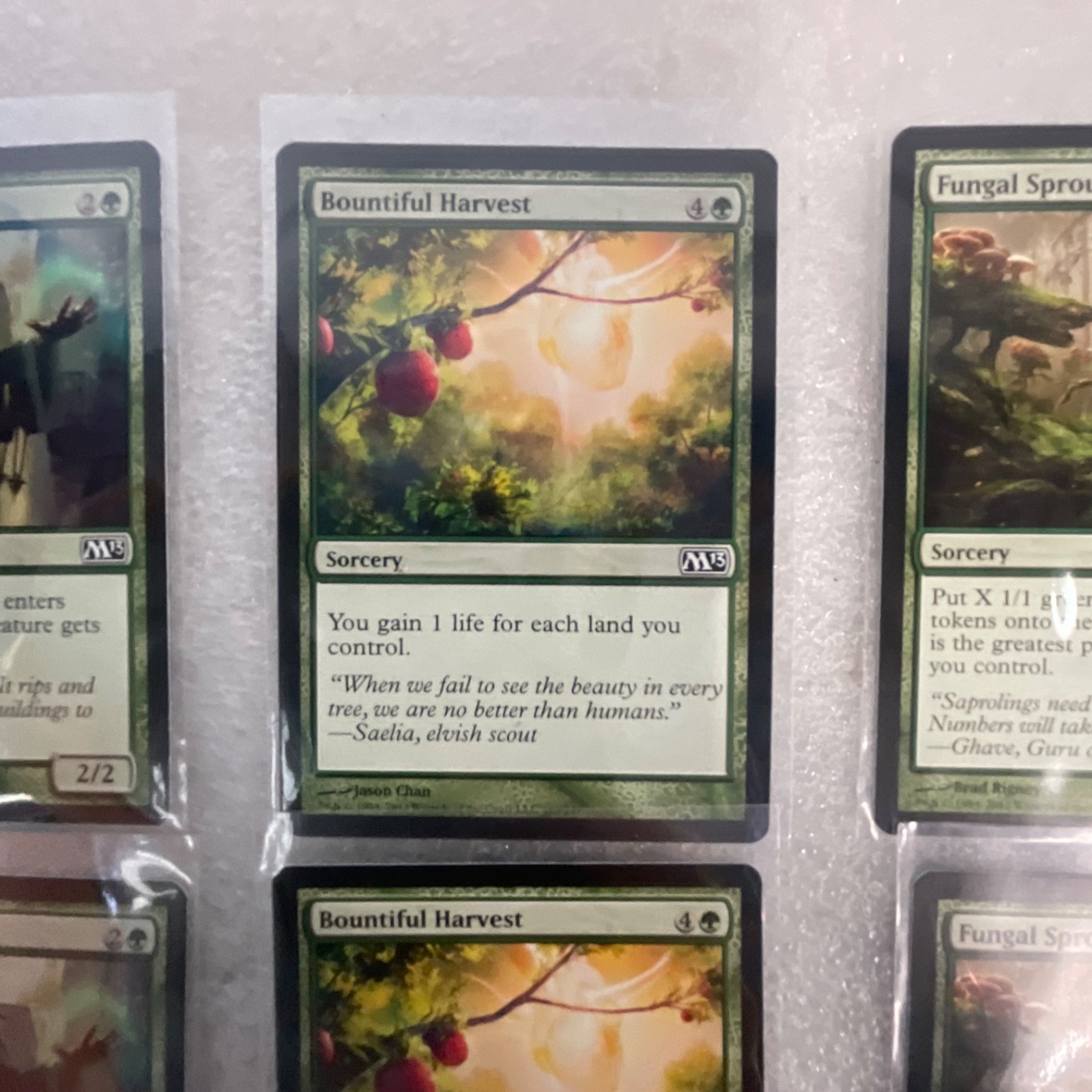 Magic the Gathering Lot of 20 Green M13 Vastwood Gorger Fungal Sprouting - Image 17