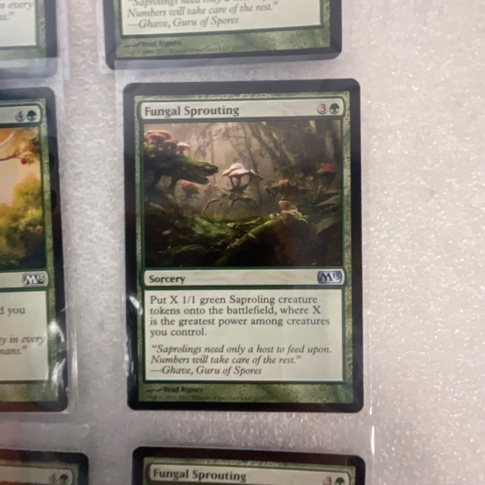 Magic the Gathering Lot of 20 Green M13 Vastwood Gorger Fungal Sprouting - Image 19