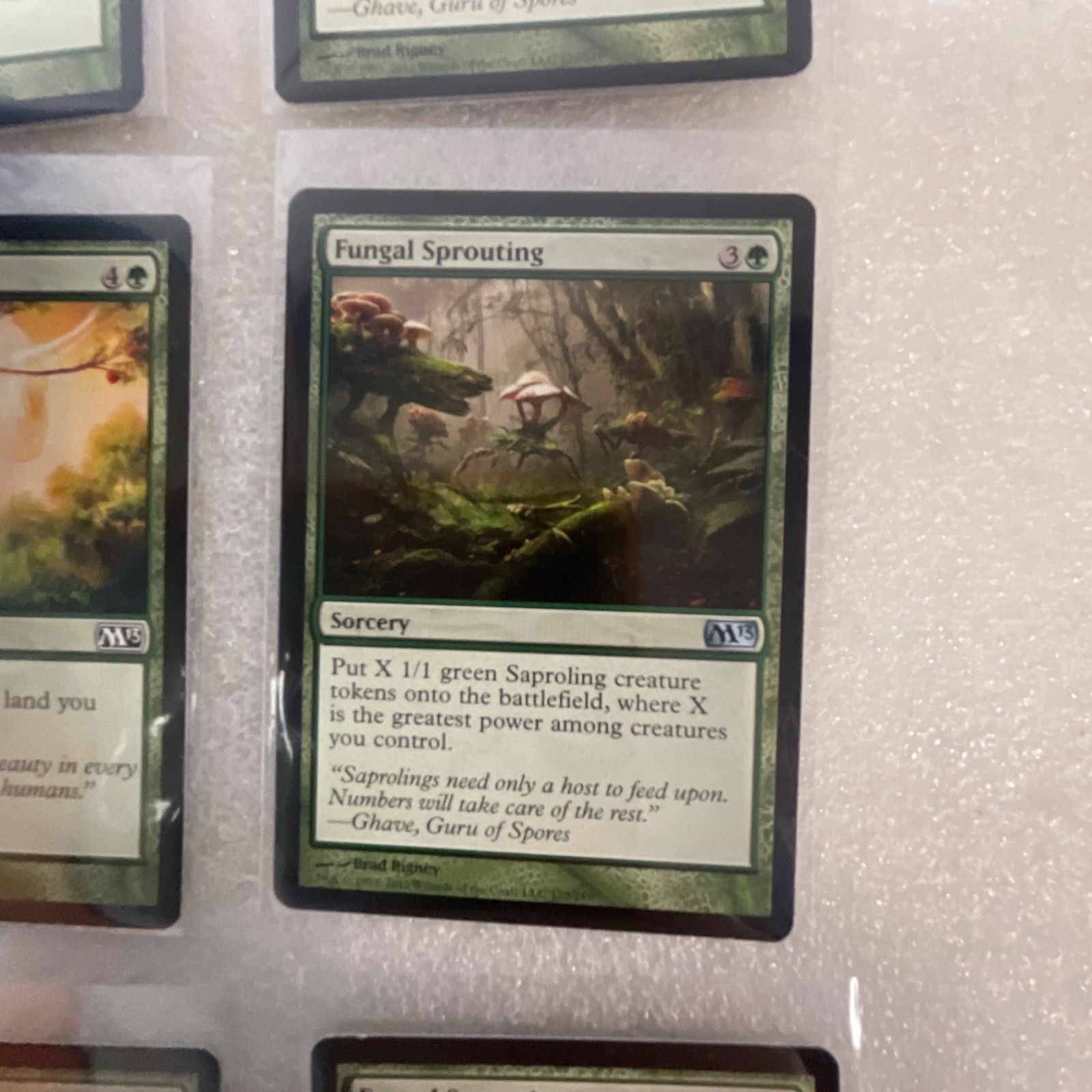 Magic the Gathering Lot of 20 Green M13 Vastwood Gorger Fungal Sprouting - Image 20