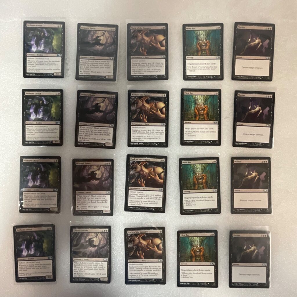 Magic the Gathering Lot of 20 Black M13 Murder Mind Rot Veilborn Ghoul - Image 1