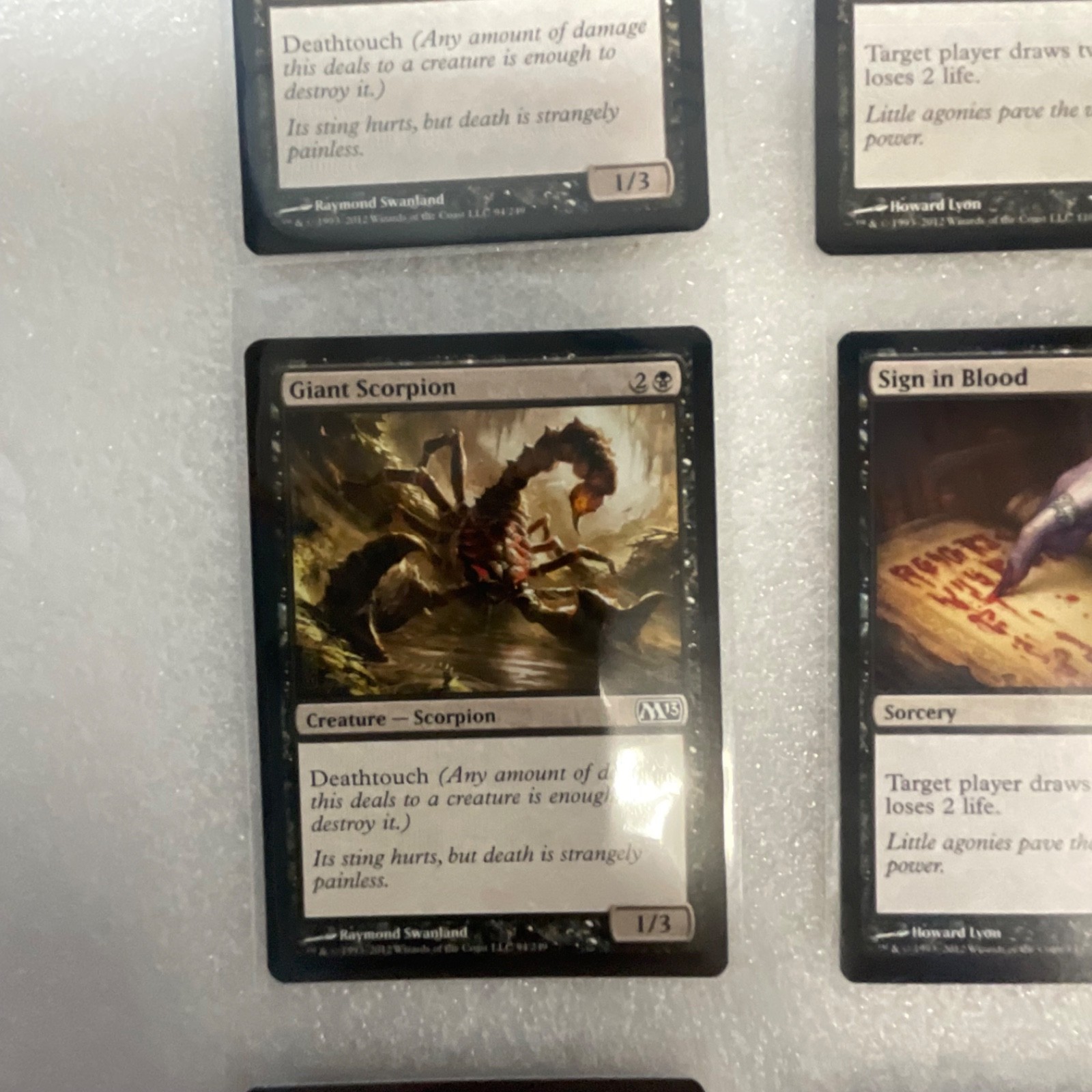 Magic the Gathering Lot of 20 Black M13 Cards Sign in Blood Essence Drain - Image 4