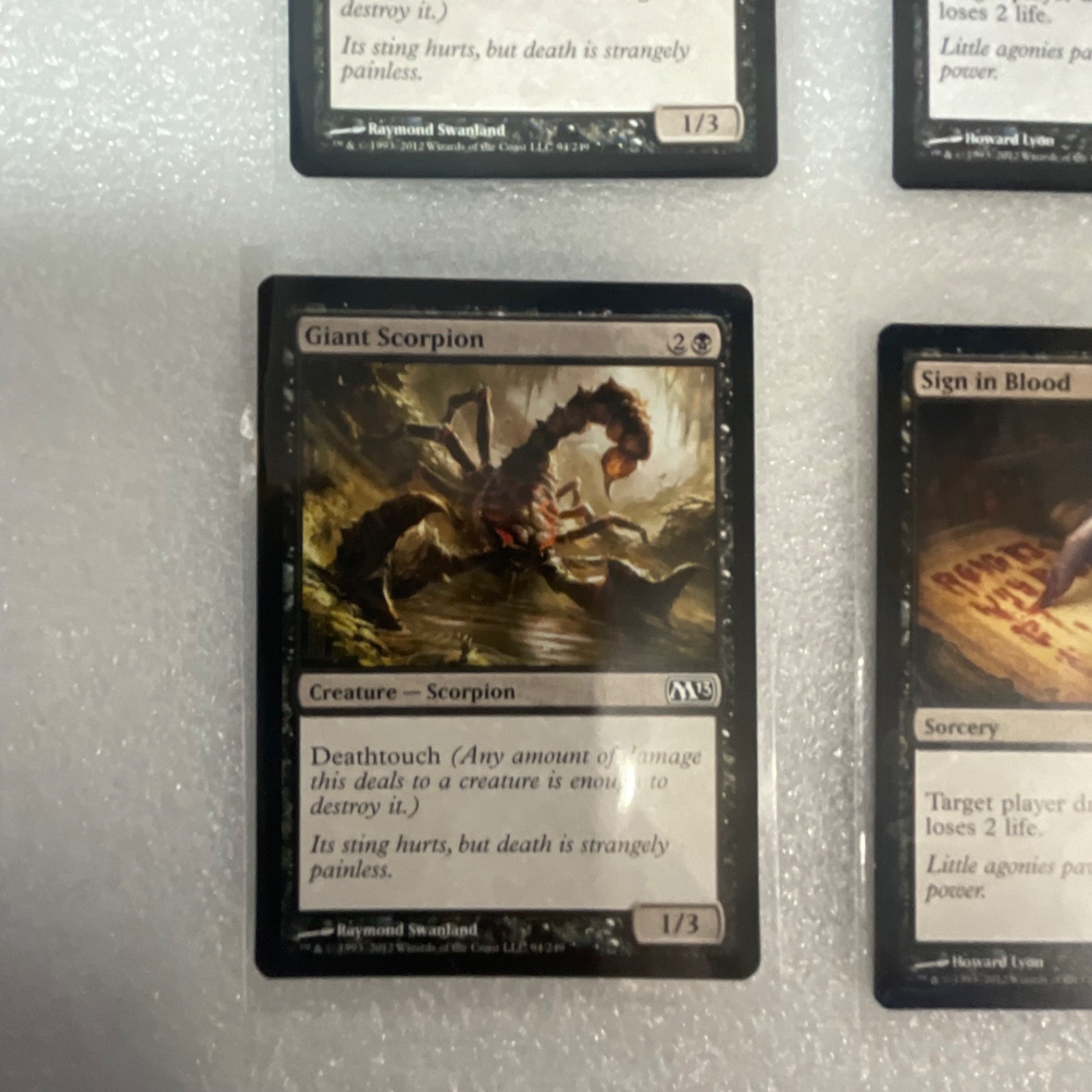 Magic the Gathering Lot of 20 Black M13 Cards Sign in Blood Essence Drain - Image 5