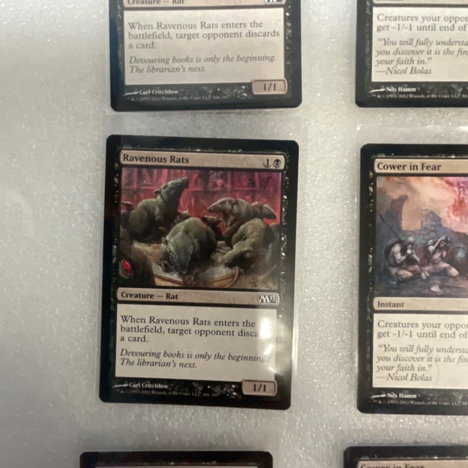 Magic the Gathering Lot of 20 Black M13 Duress Mind Rot Cower in Fear - Image 4