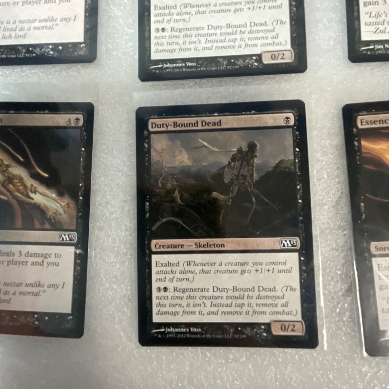 Magic the Gathering Lot of 20 Black M13 Cards Sign in Blood Essence Drain - Image 14