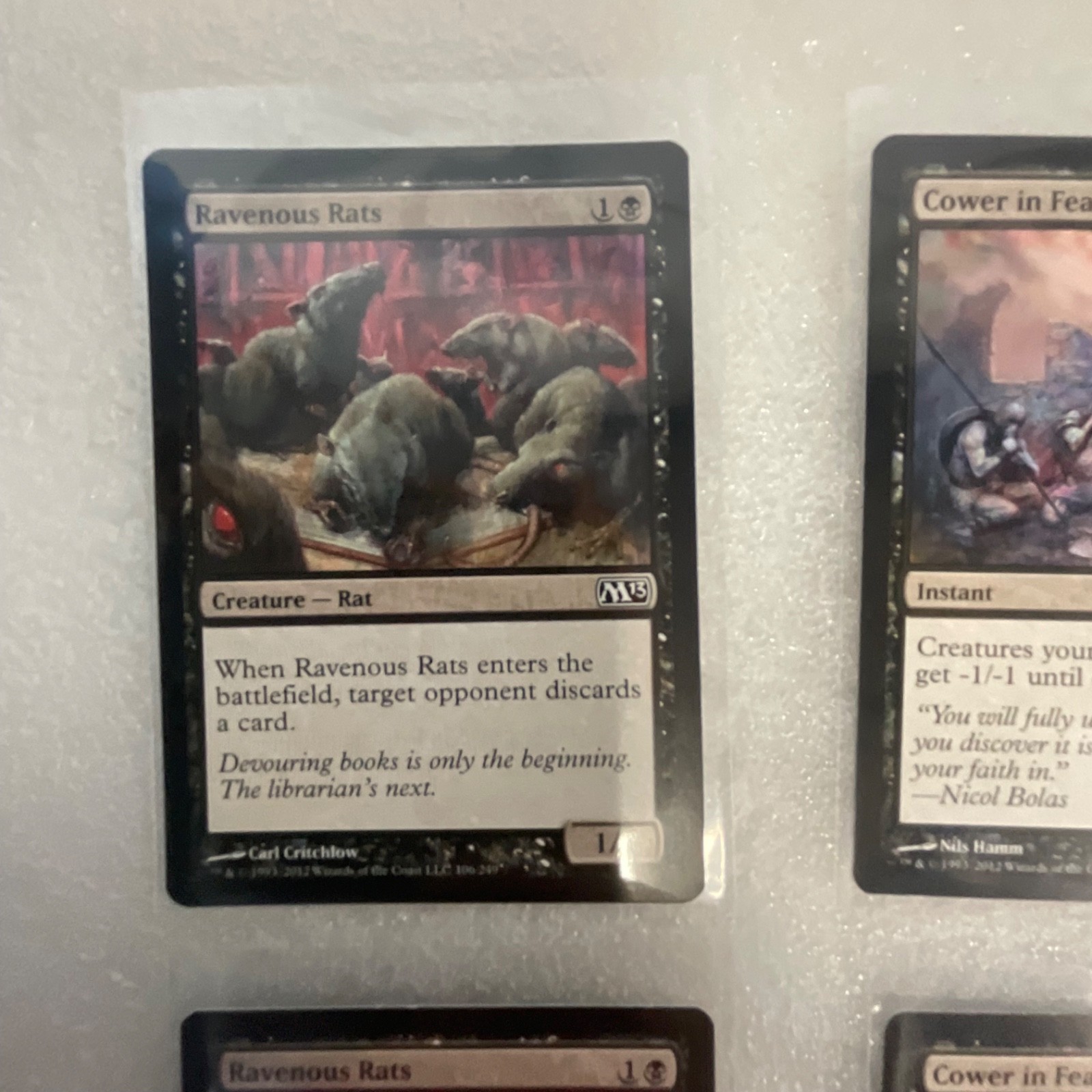 Magic the Gathering Lot of 20 Black M13 Duress Mind Rot Cower in Fear - Image 2