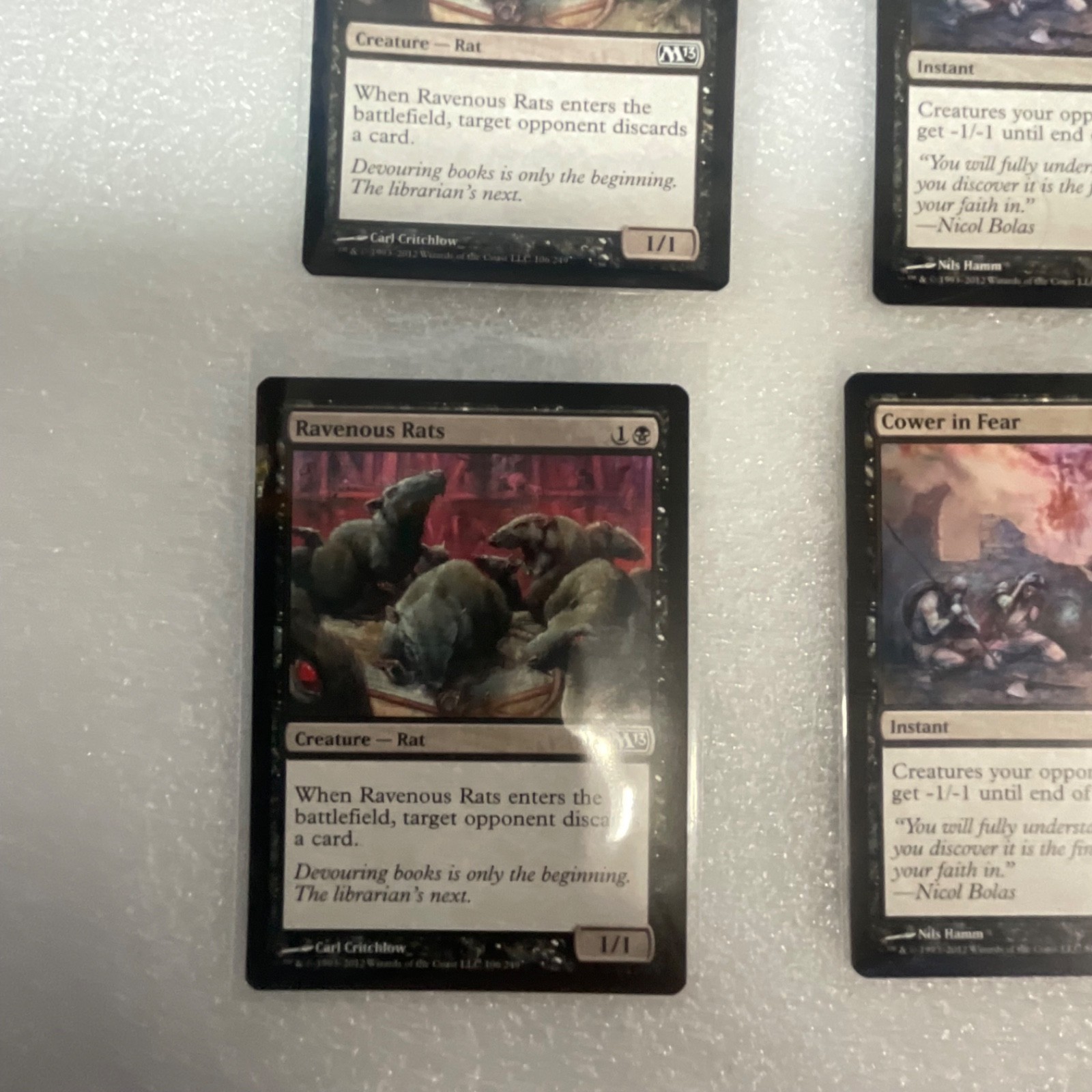 Magic the Gathering Lot of 20 Black M13 Duress Mind Rot Cower in Fear - Image 5