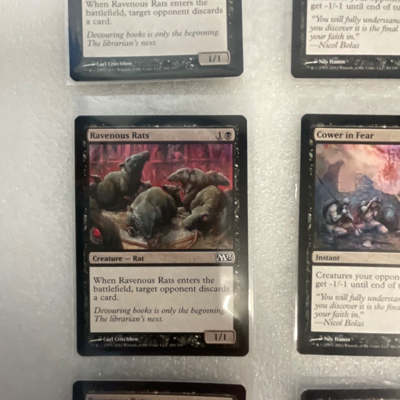 Magic the Gathering Lot of 20 Black M13 Duress Mind Rot Cower in Fear - Image 3