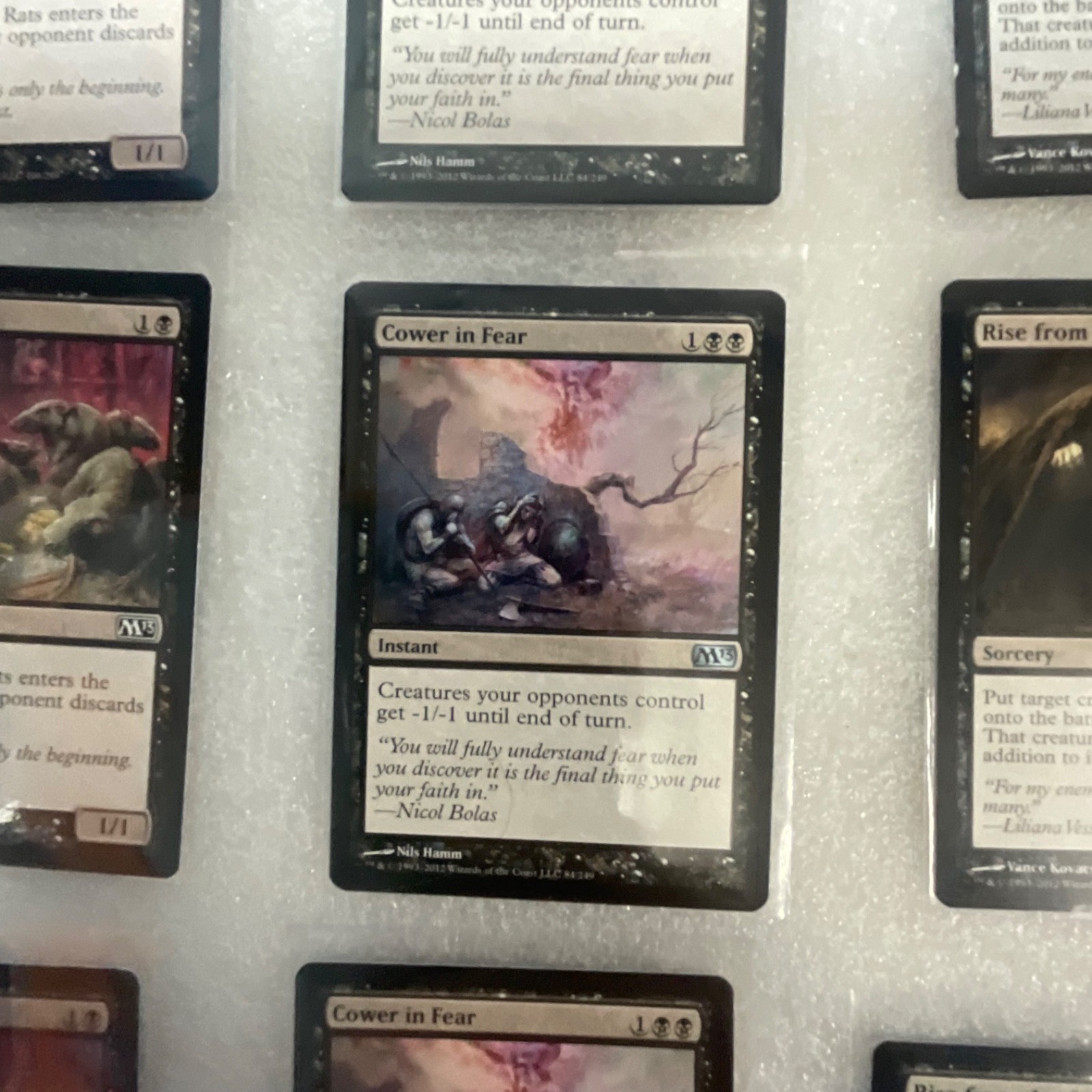 Magic the Gathering Lot of 20 Black M13 Duress Mind Rot Cower in Fear - Image 7