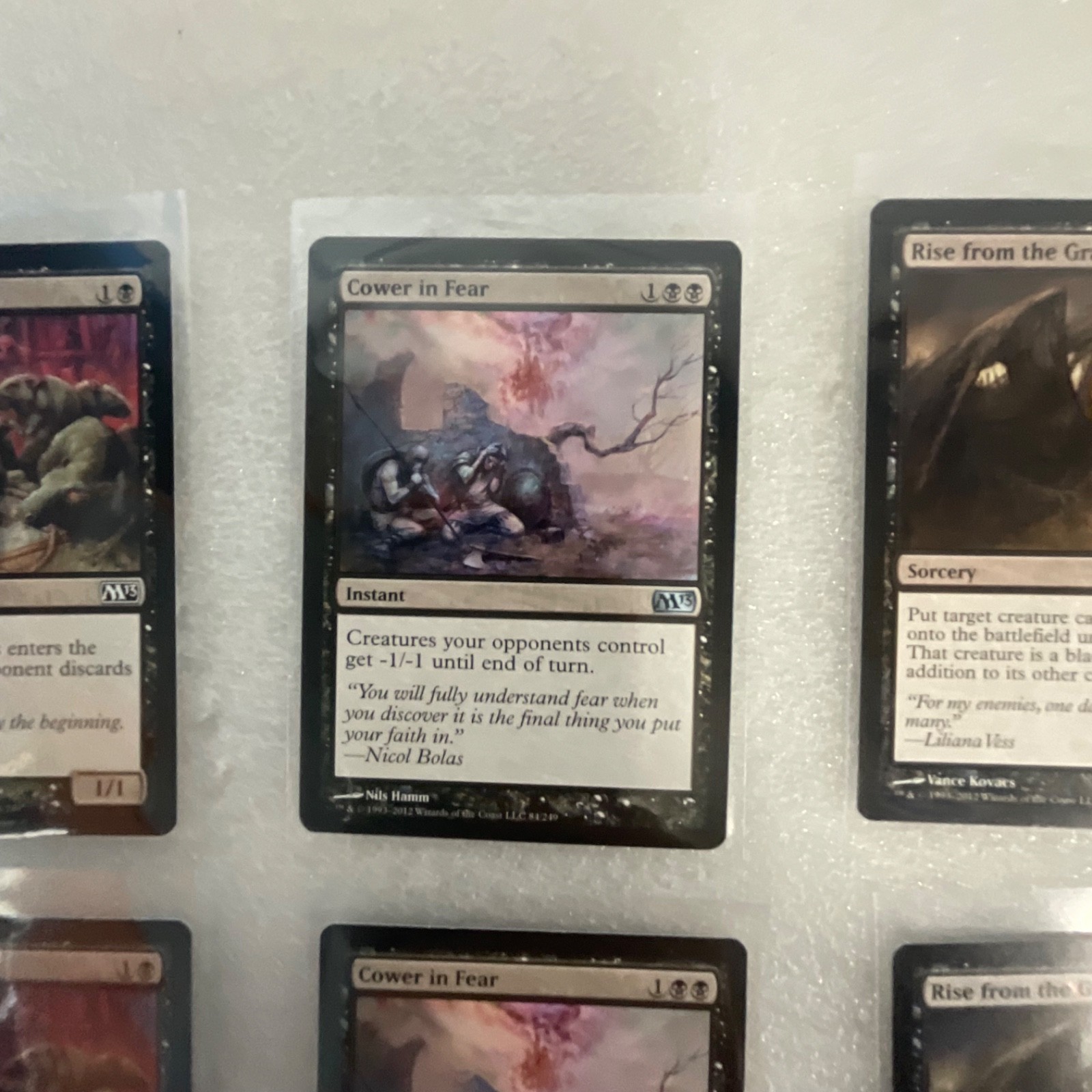 Magic the Gathering Lot of 20 Black M13 Duress Mind Rot Cower in Fear - Image 9