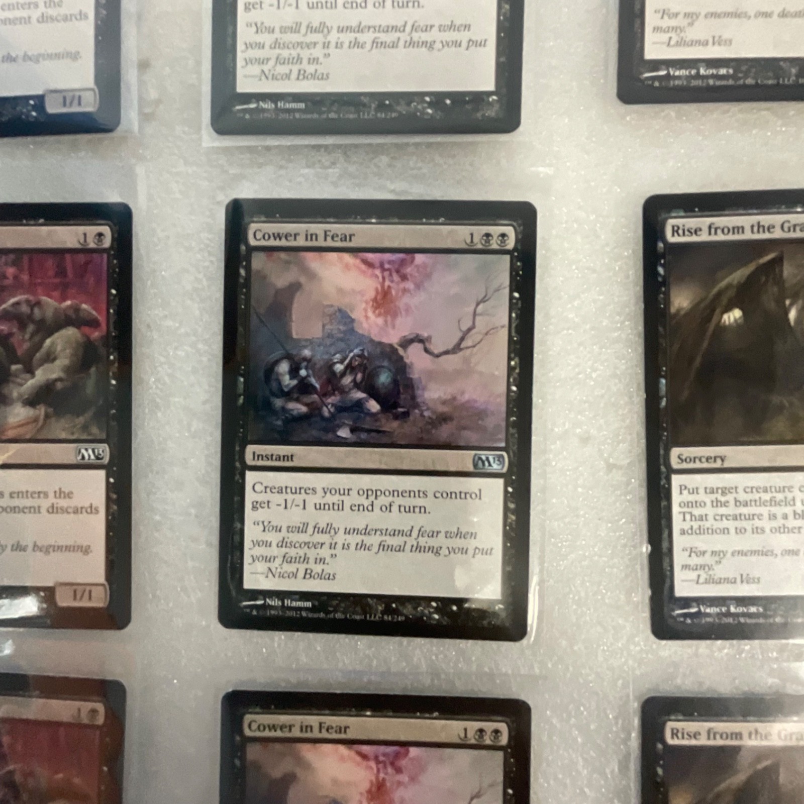 Magic the Gathering Lot of 20 Black M13 Duress Mind Rot Cower in Fear - Image 8