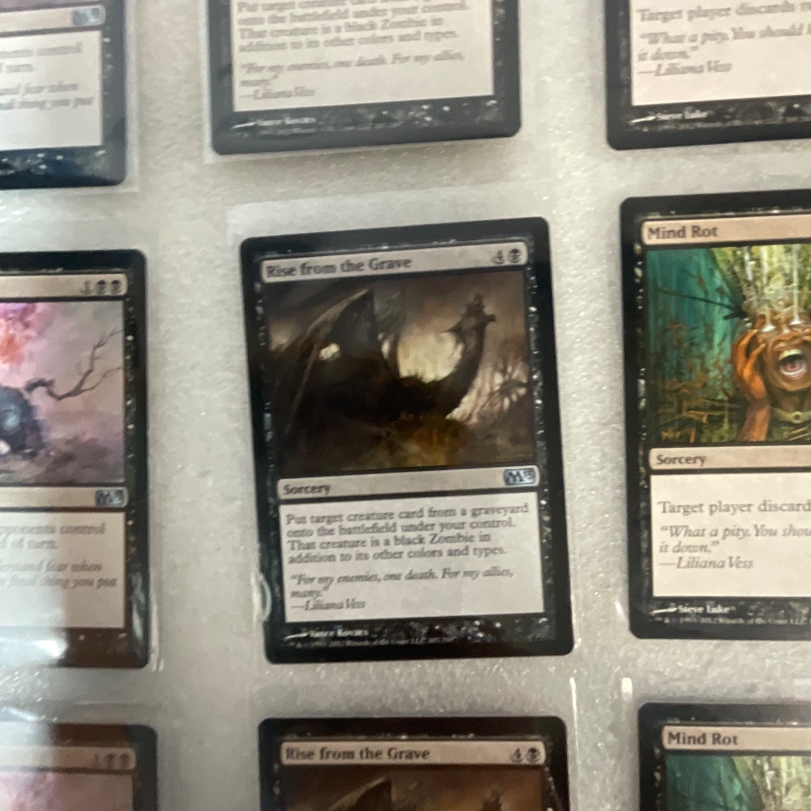 Magic the Gathering Lot of 20 Black M13 Duress Mind Rot Cower in Fear - Image 11
