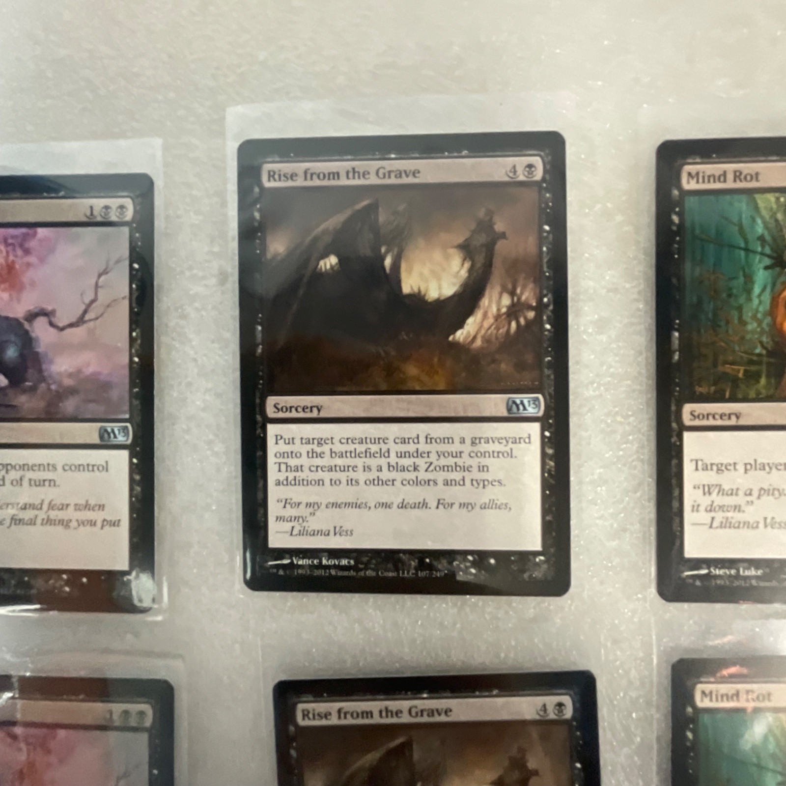Magic the Gathering Lot of 20 Black M13 Duress Mind Rot Cower in Fear - Image 10