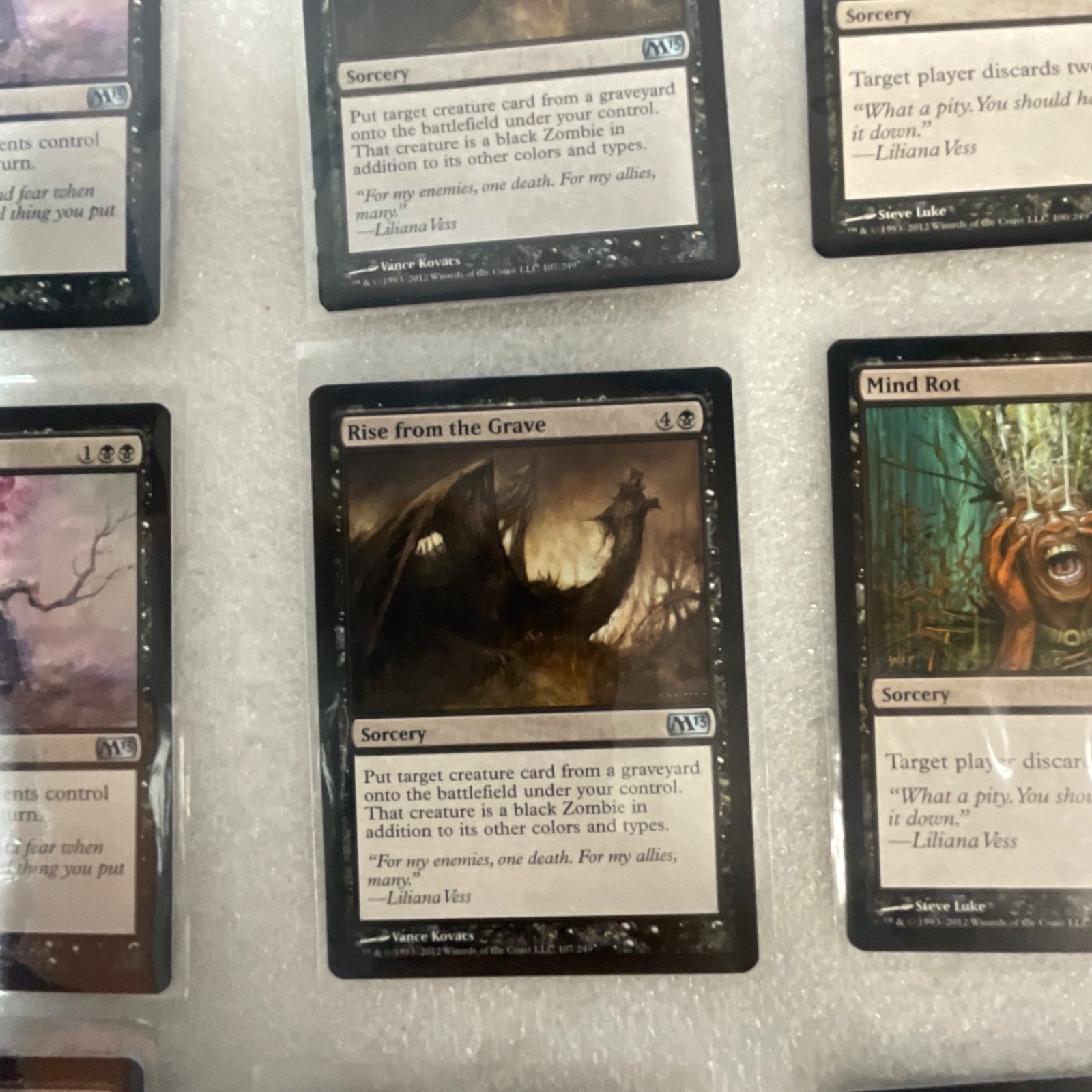 Magic the Gathering Lot of 20 Black M13 Duress Mind Rot Cower in Fear - Image 12
