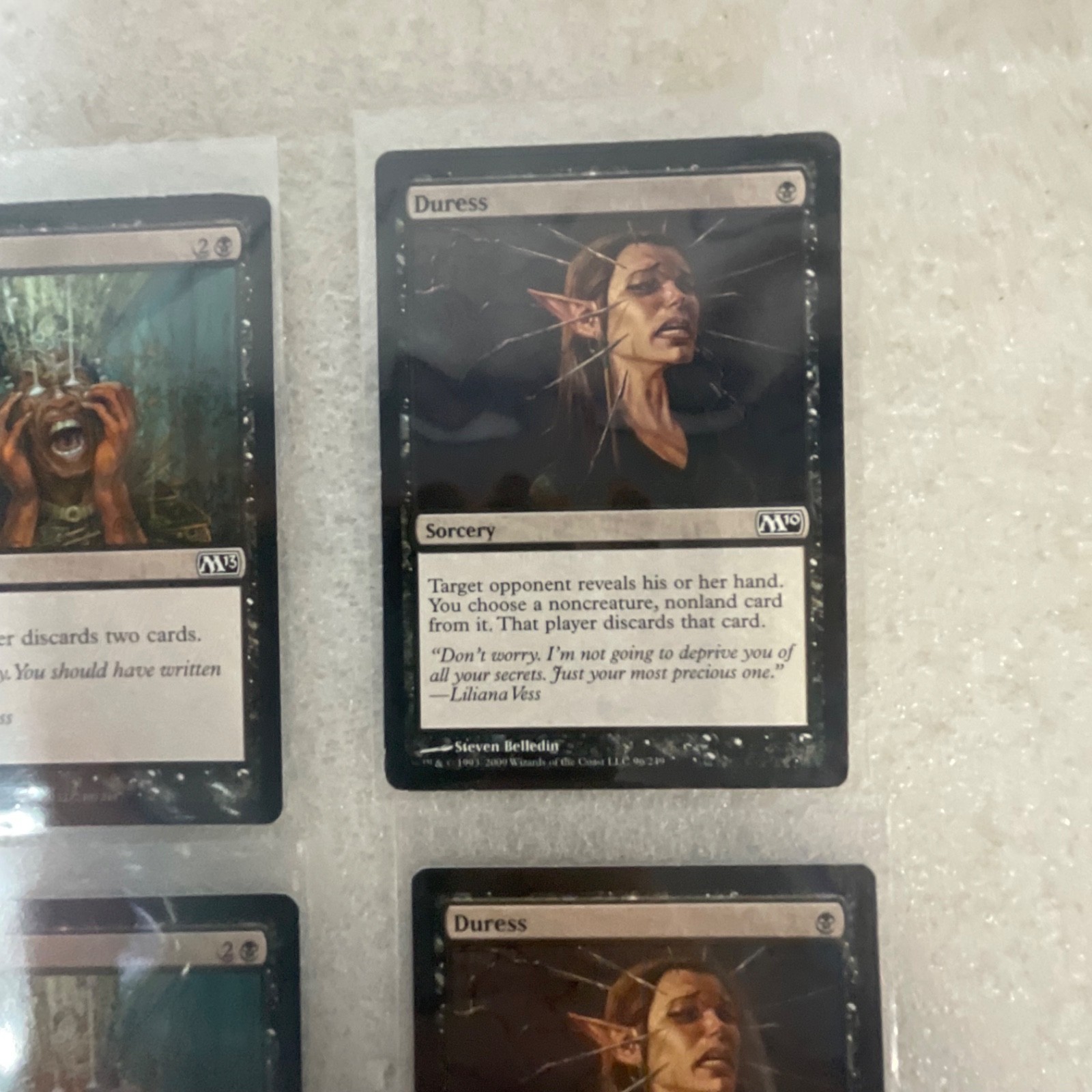 Magic the Gathering Lot of 20 Black M13 Duress Mind Rot Cower in Fear - Image 18