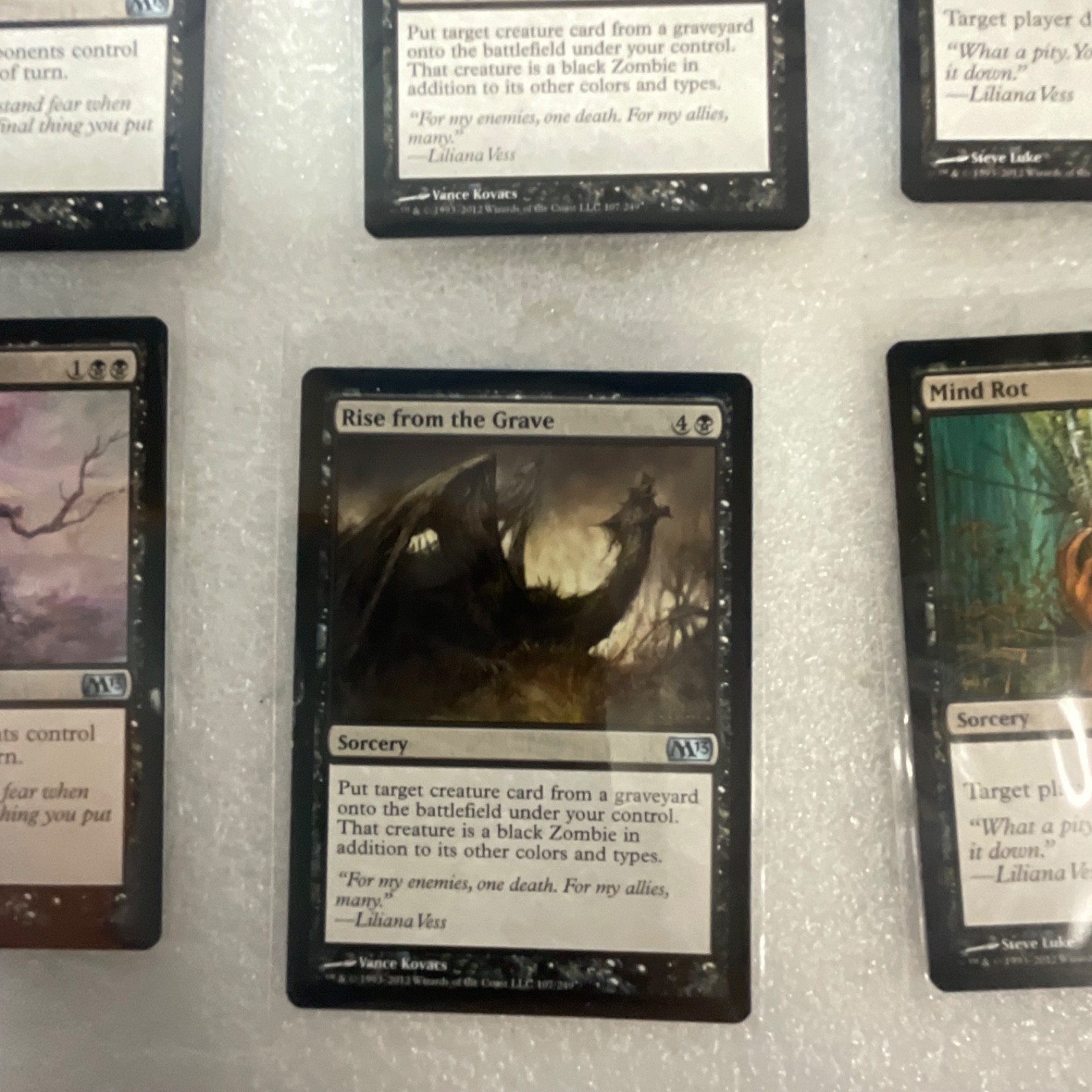 Magic the Gathering Lot of 20 Black M13 Duress Mind Rot Cower in Fear - Image 13