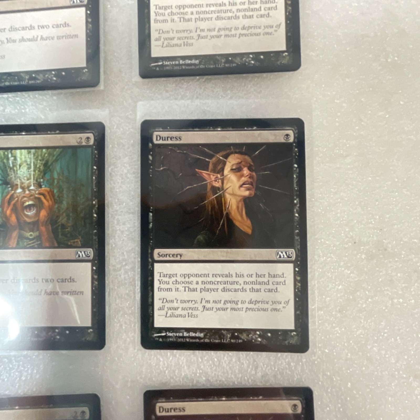 Magic the Gathering Lot of 20 Black M13 Duress Mind Rot Cower in Fear - Image 20